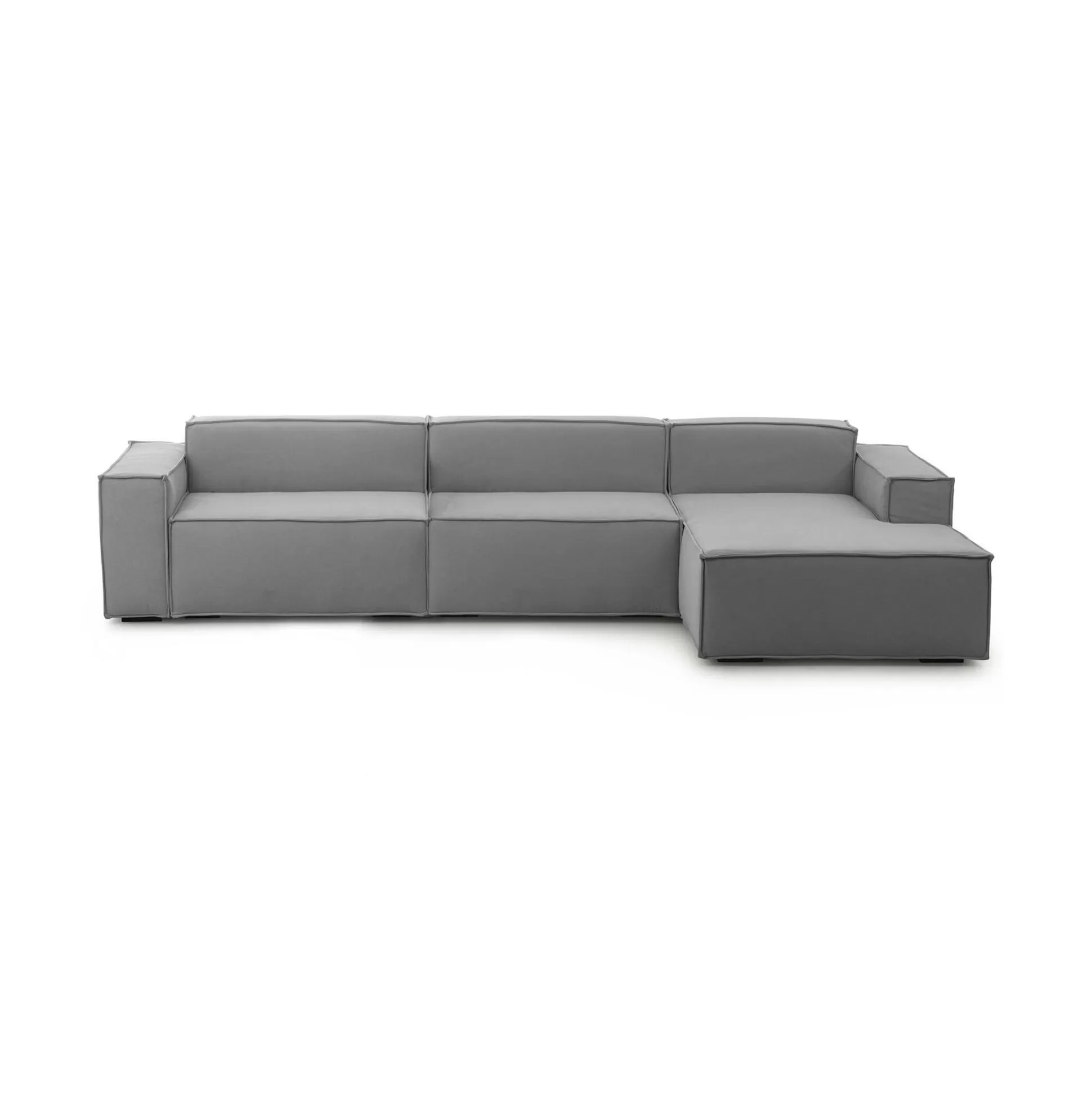 Dmora Divani Fissi Con Penisola<Divano fisso con penisola Asvaldo, Cm 340x170h70,