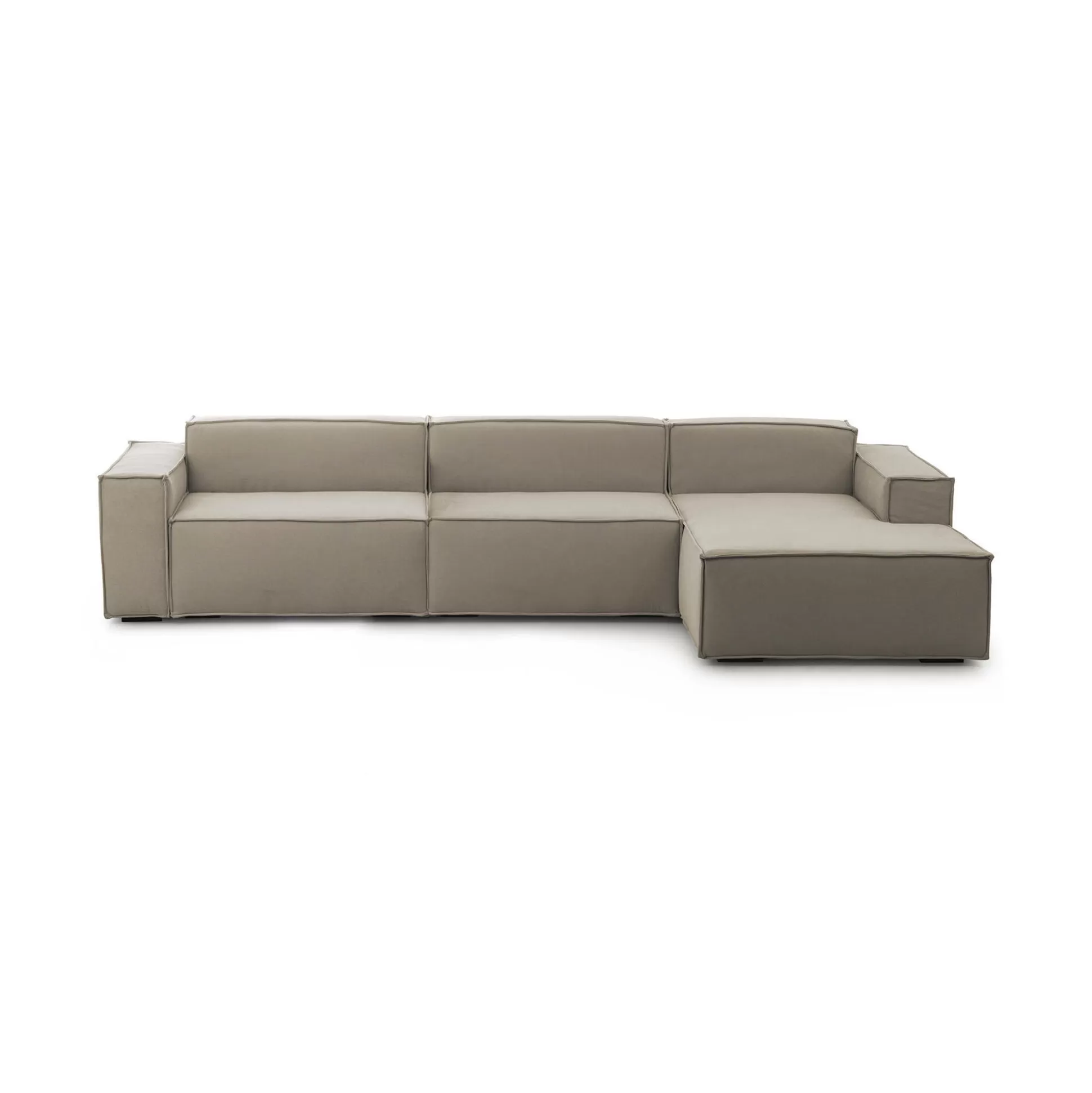 Dmora Divani Fissi Con Penisola<Divano fisso con penisola Asvaldo, Cm 340x170h70,
