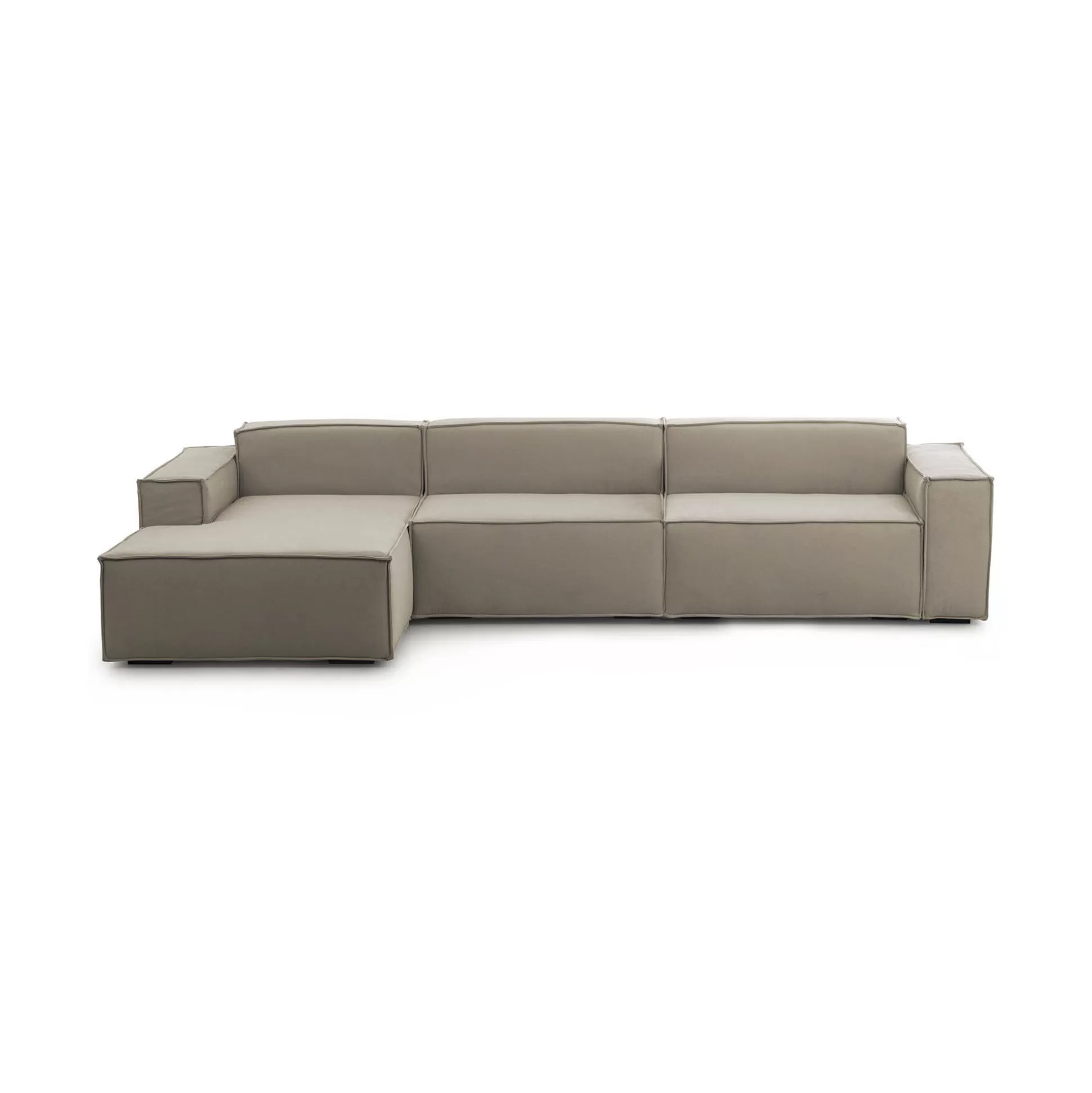 Dmora Divani Fissi Con Penisola<Divano fisso con penisola Atrillo, Cm 340x170h70,