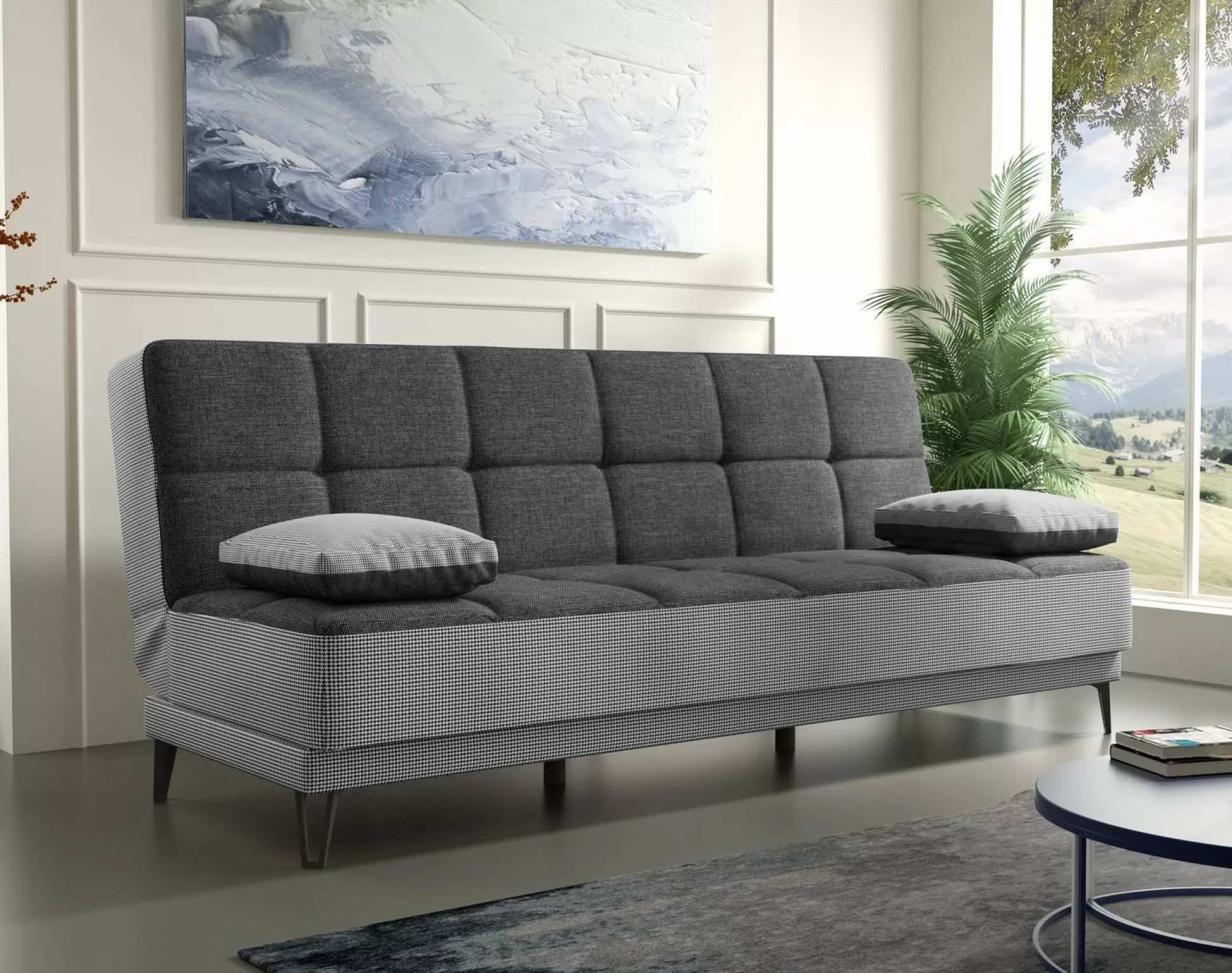 Dmora Divani Letto 3 Posti<Divano letto 3 posti Aborigeni, 190x87h97 cm,