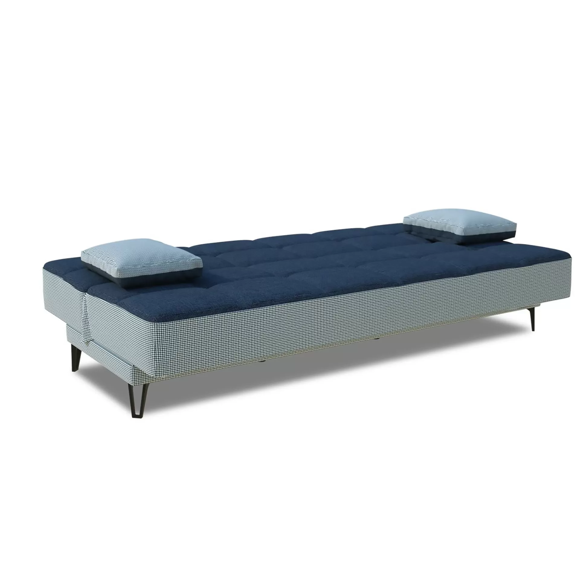 Dmora Divani Letto 3 Posti<Divano letto 3 posti Aborigeni, 190x87h97 cm, Grigio e Blu