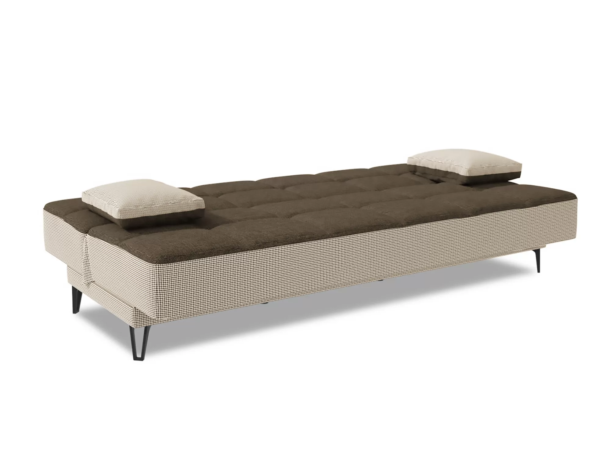 Dmora Divani Letto 3 Posti<Divano letto 3 posti Aborigeni, 190x87h97 cm, Grigio E Marrone
