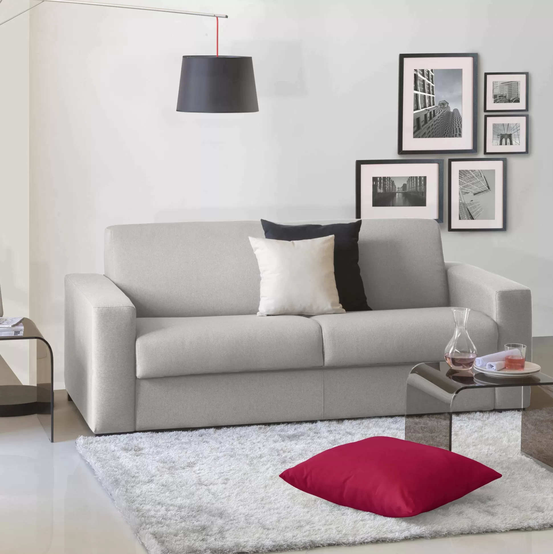 Dmora Divani Letto 2 Posti<Divano letto 2 posti Akito, Cm 180x95h90,
