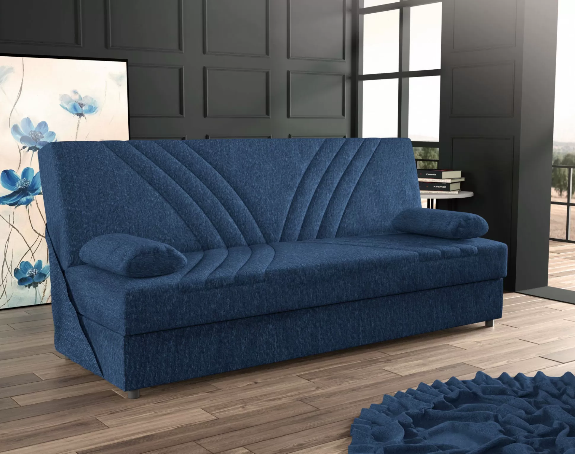 Dmora Divani Letto 3 Posti<Divano letto 3 posti Apicella, 181x81h88 cm,