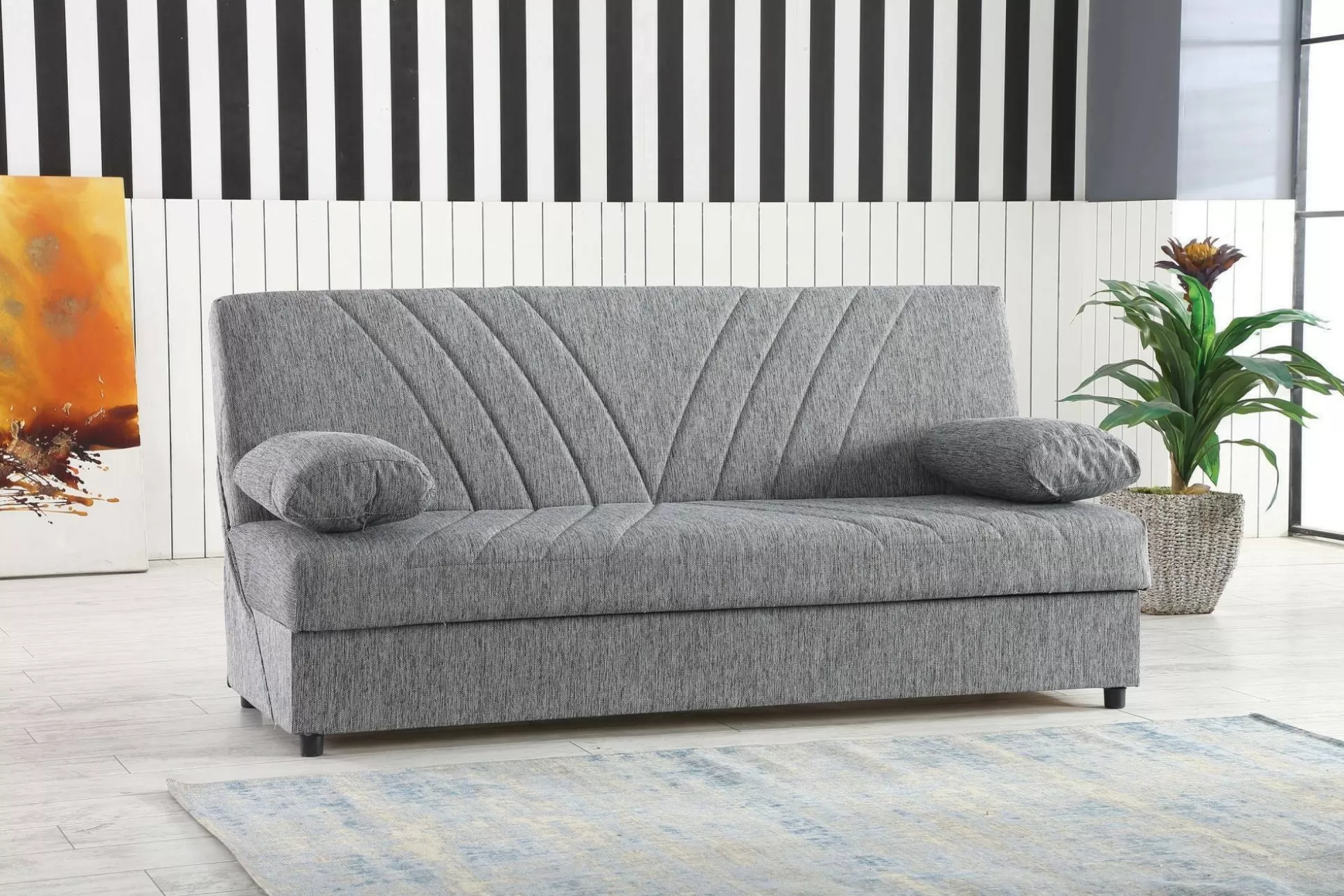 Dmora Divani Letto 3 Posti<Divano letto 3 posti Apicella, 181x81h88 cm,