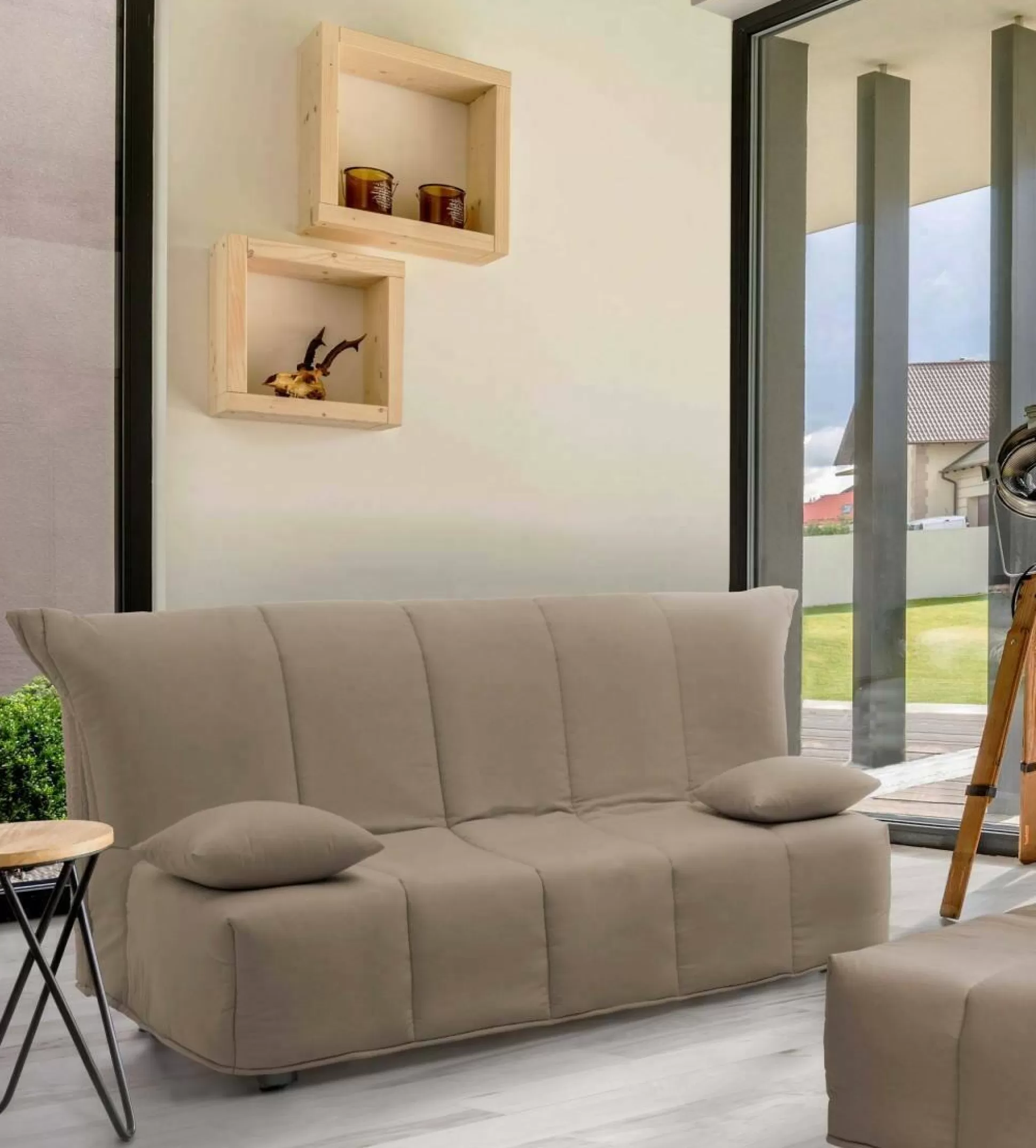 Dmora Divani Letto 2 Posti<Divano letto 2 posti Ariska, Cm 125x90h85,