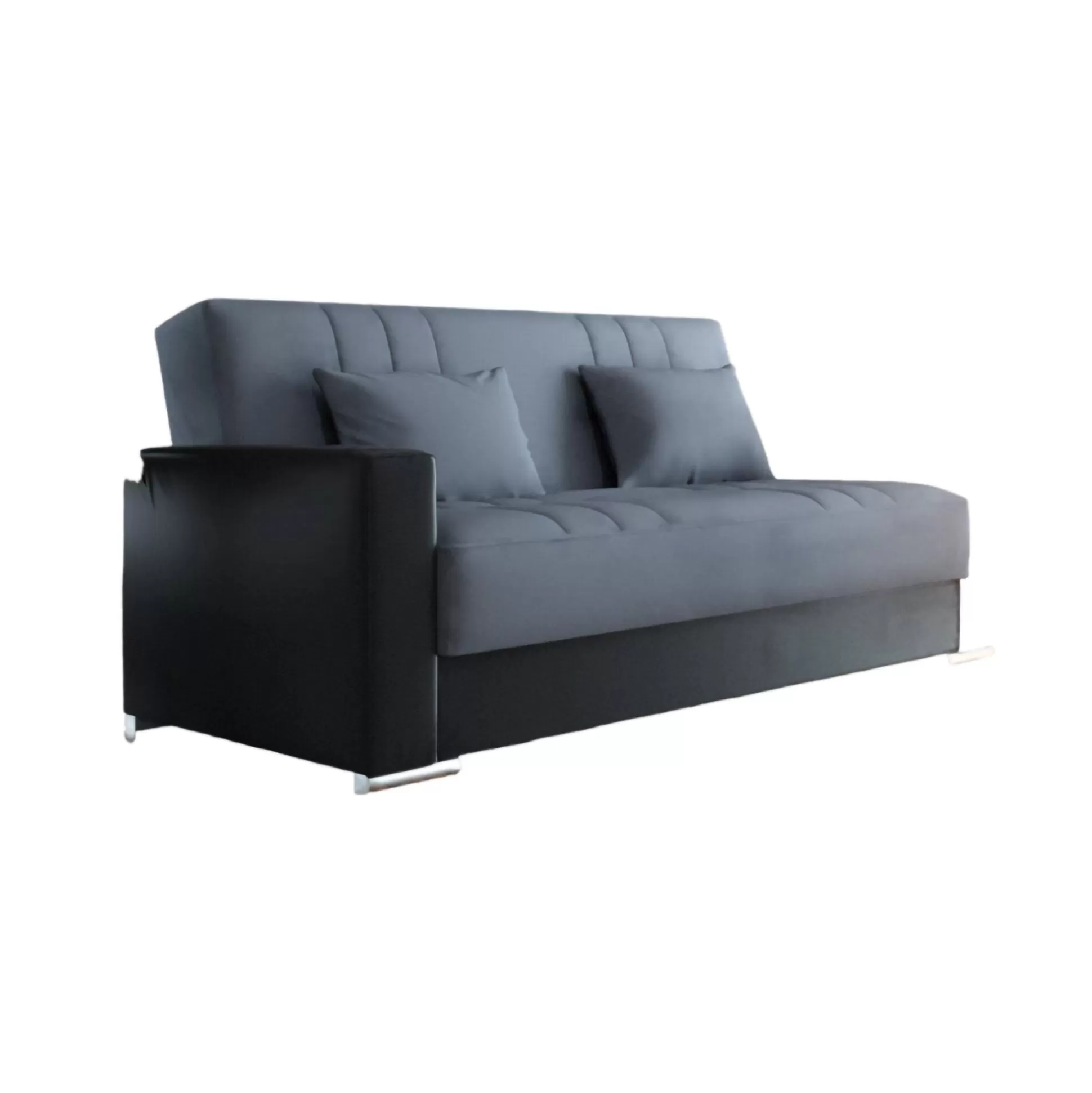 Dmora Divani Letto 3 Posti<Divano letto 3 posti Arix, 230 x96h101 cm, Nero e Grigio