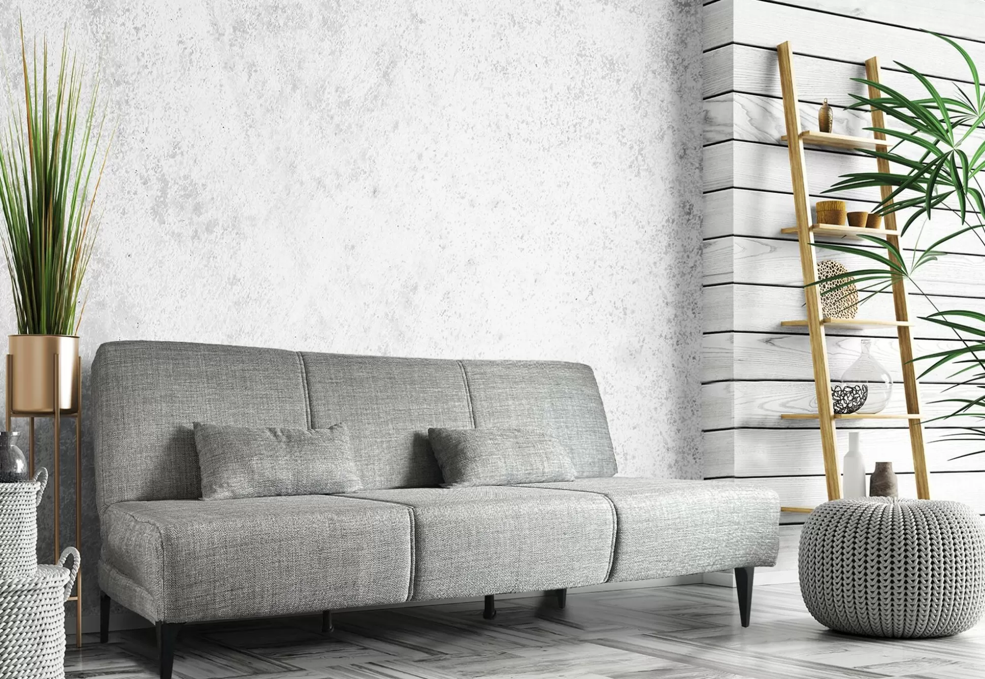 Dmora Divani Letto 3 Posti<Divano letto 3 posti Aza, 190x70h80 cm,
