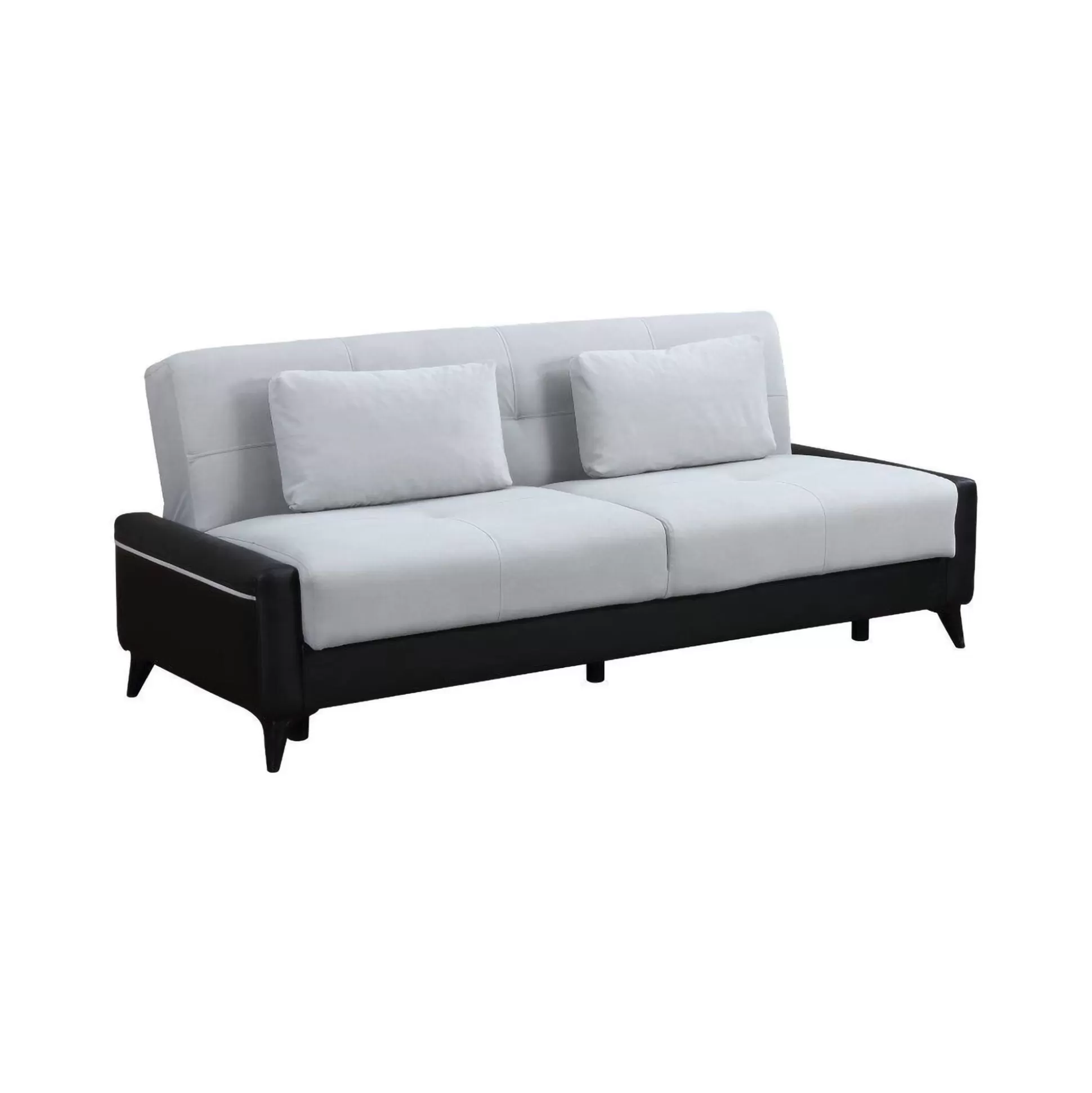 Dmora Divani Letto 3 Posti<Divano letto 3 posti Belluno, 207x92h83 cm, Nero e Bianco