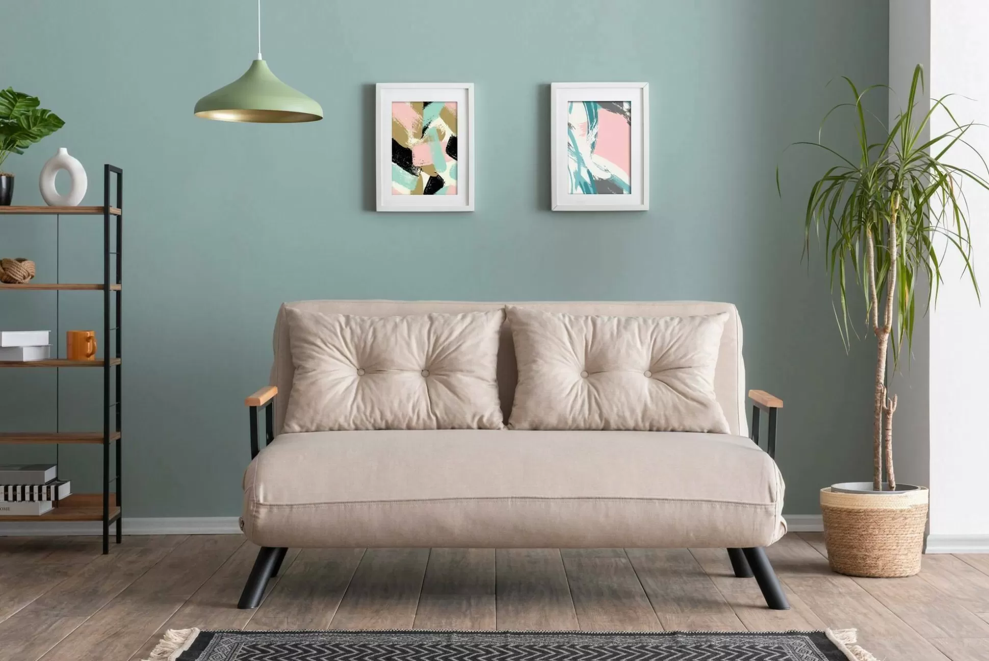 Dmora Divani Letto 2 Posti<Divano letto 2 posti Calvin 133x78 h78 cm,
