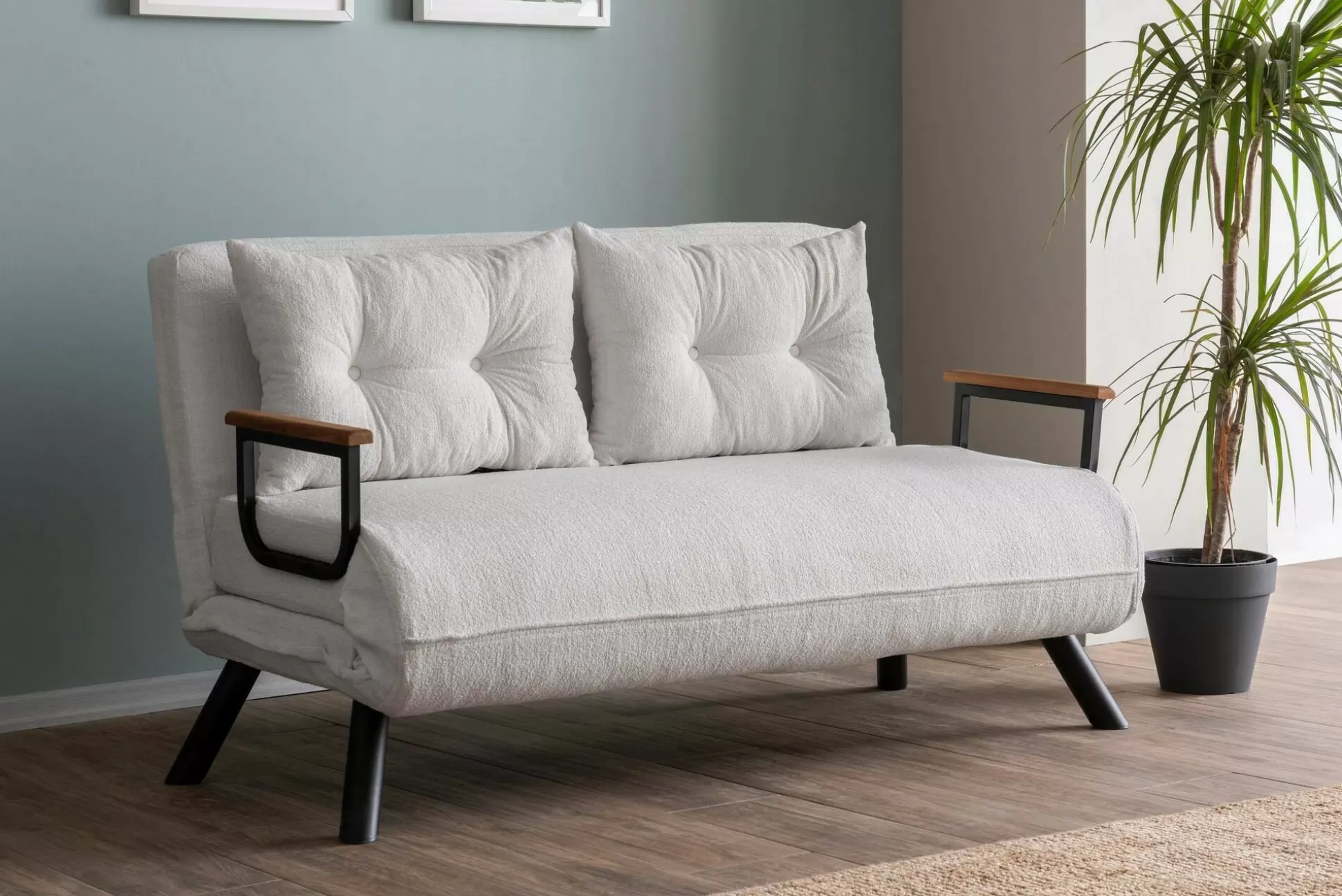 Dmora Divani Letto 2 Posti<Divano letto 2 posti Calvin 133x78 h78 cm,