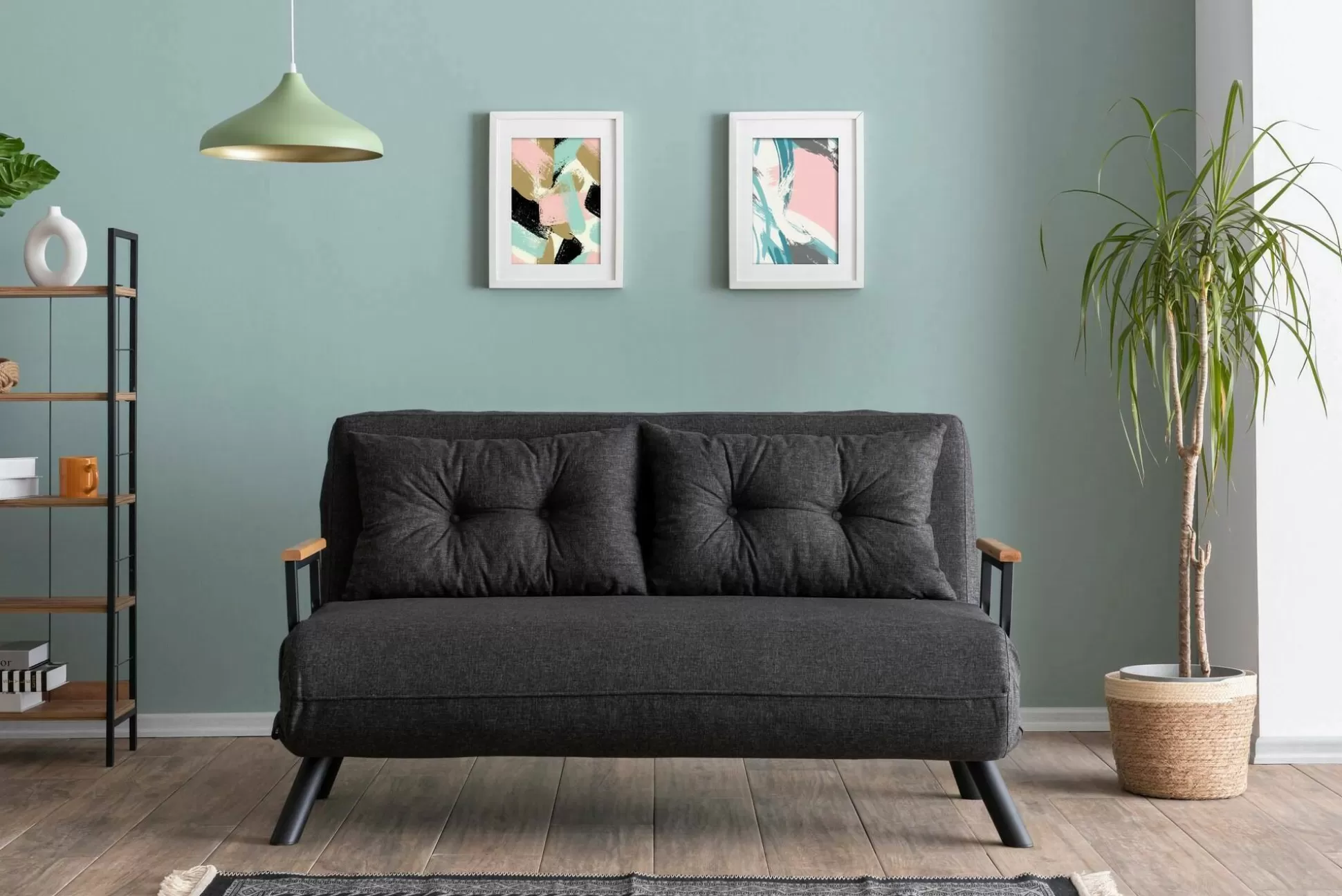 Dmora Divani Letto 2 Posti<Divano letto 2 posti Calvin 133x78 h78 cm,