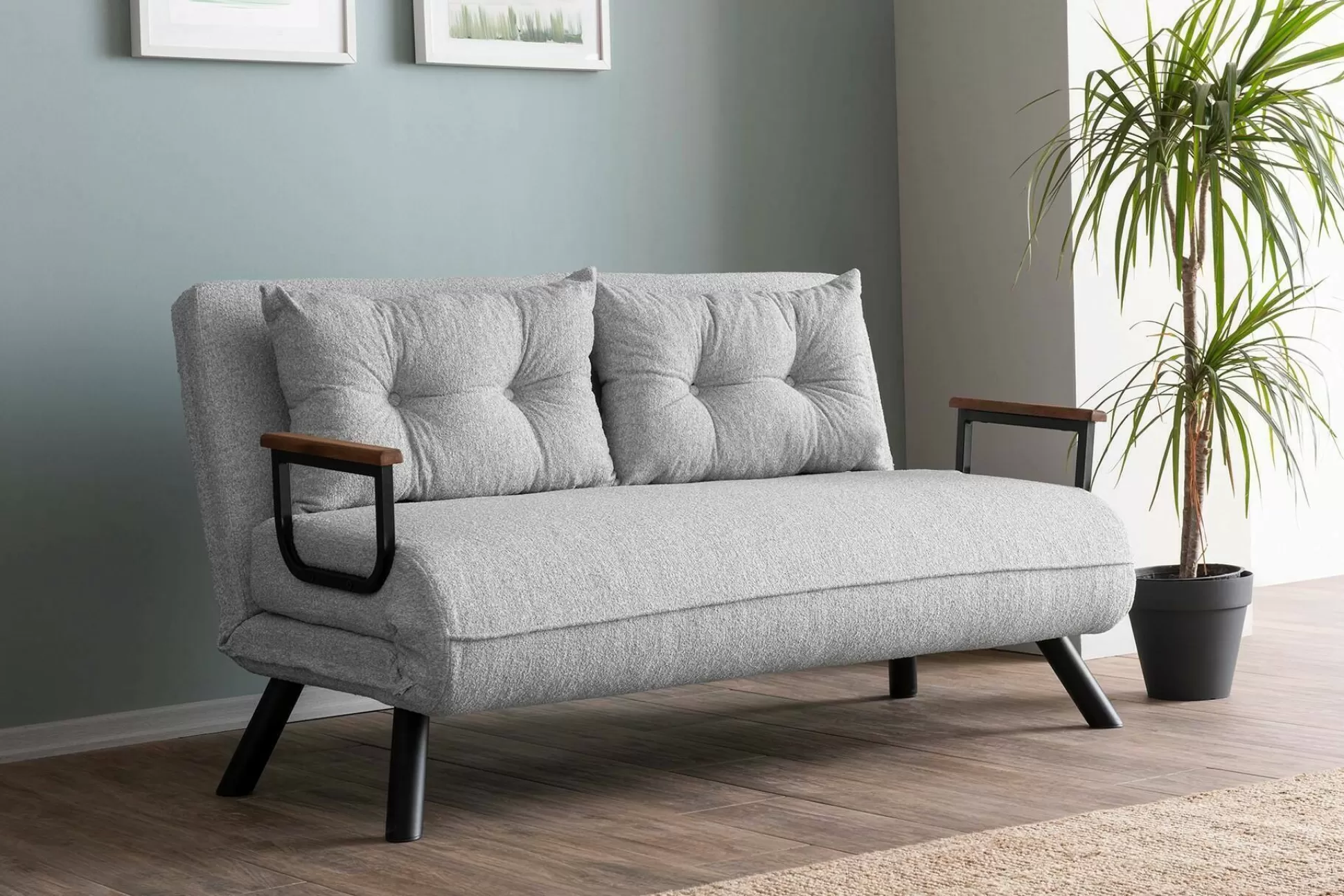 Dmora Divani Letto 2 Posti<Divano letto 2 posti Calvin 133x78 h78 cm,