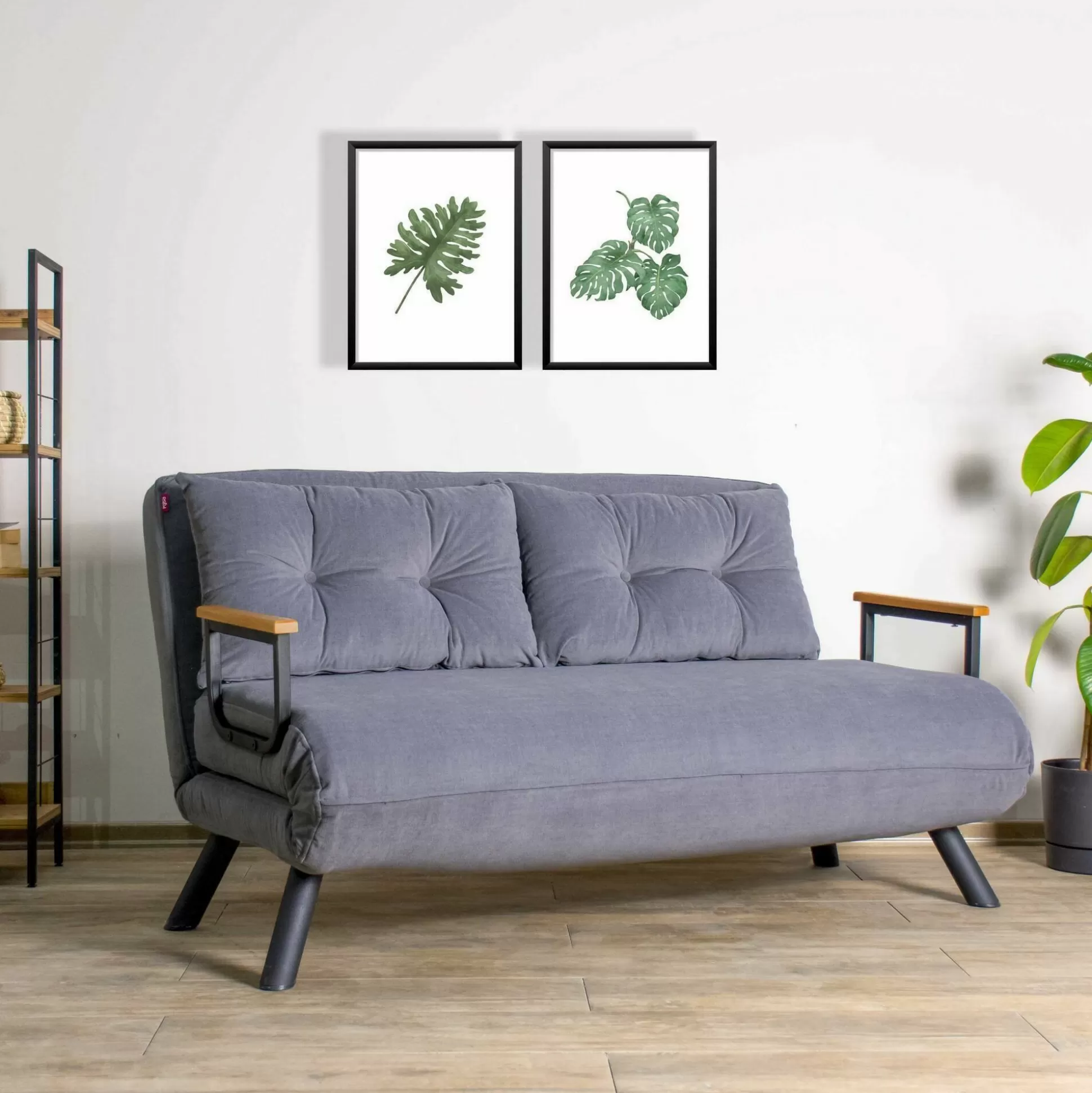 Dmora Divani Letto 2 Posti<Divano letto 2 posti Calvin 133x78 h78 cm,