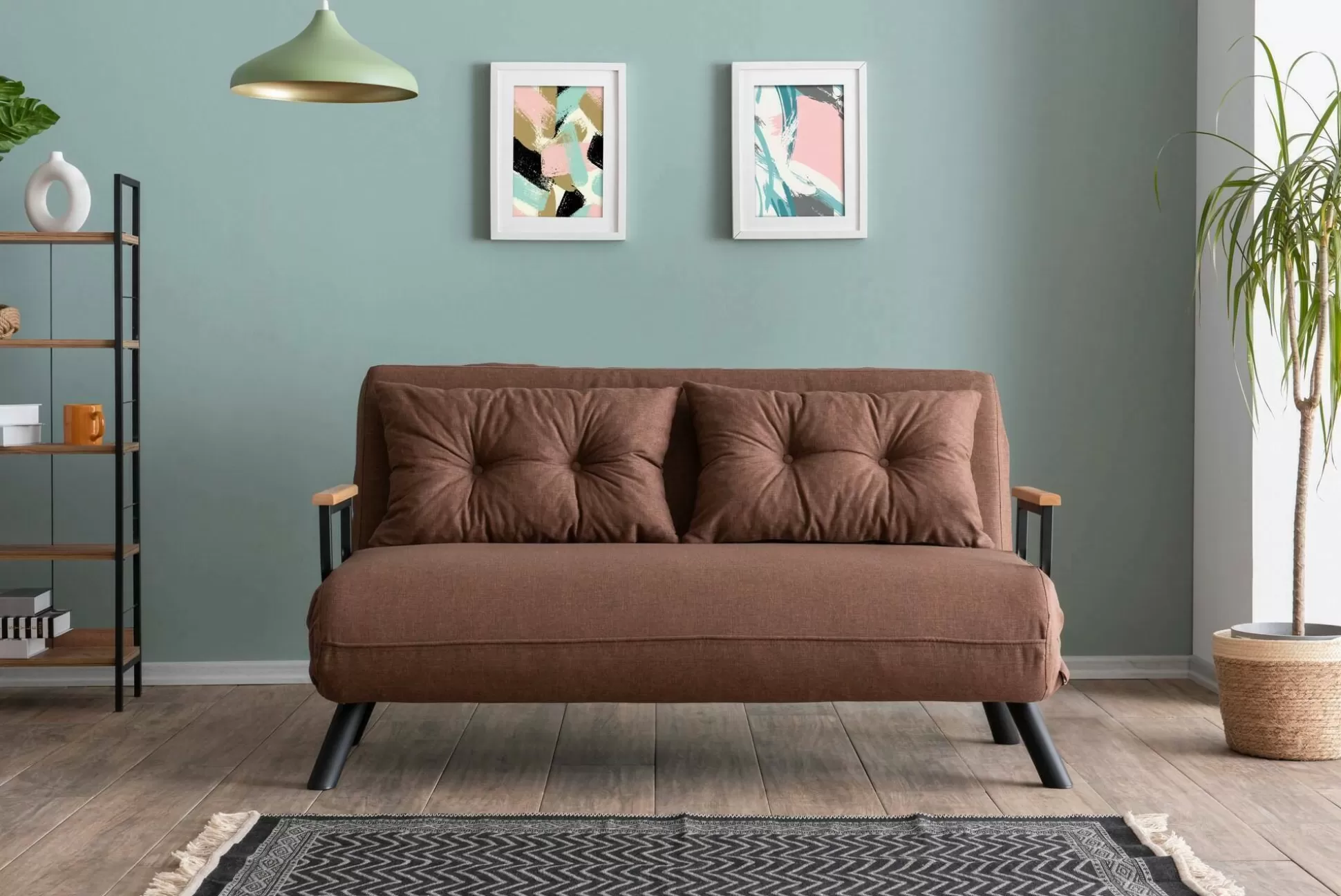 Dmora Divani Letto 2 Posti<Divano letto 2 posti Calvin 133x78 h78 cm,