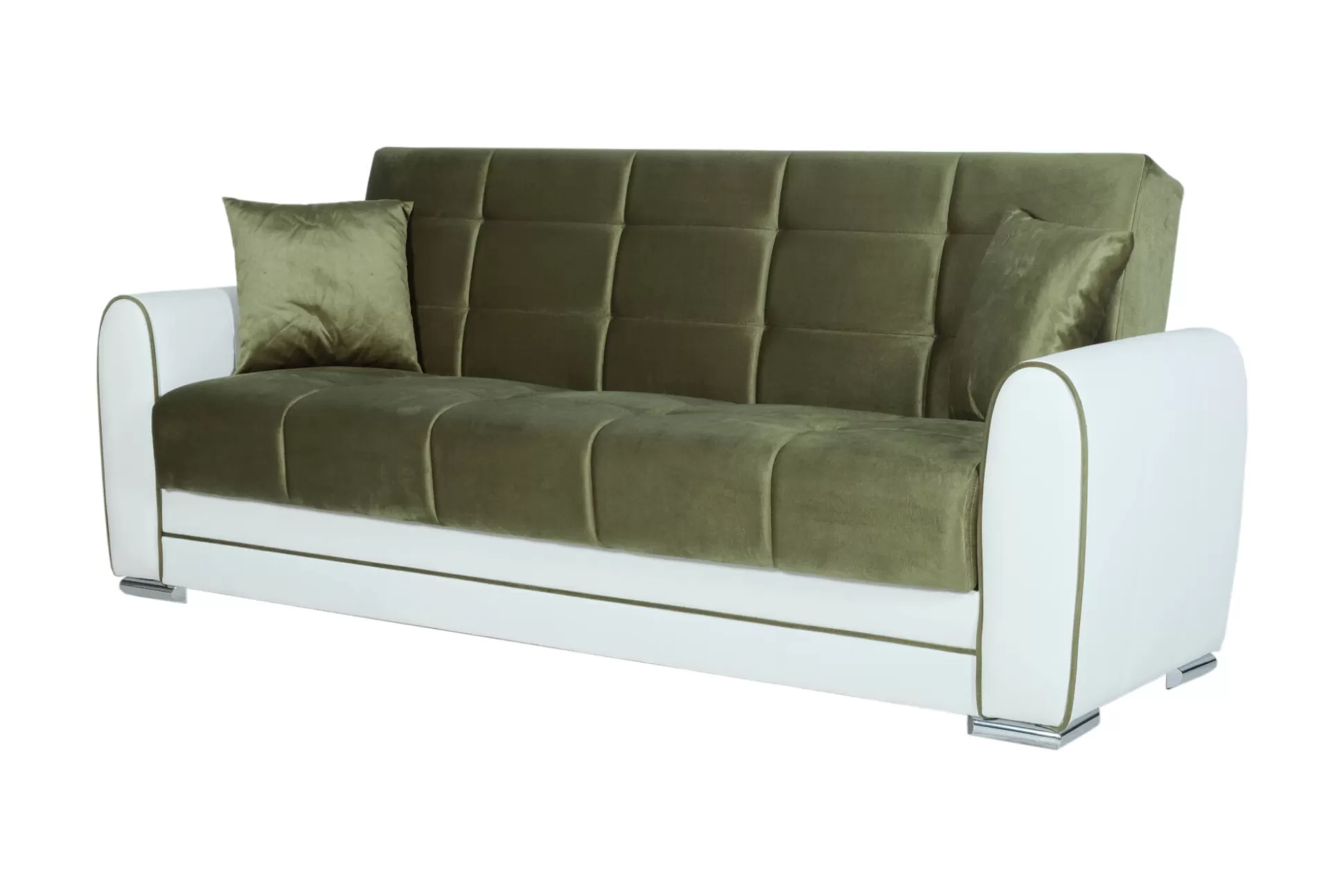 Dmora Divani Letto 3 Posti<Divano letto 3 posti Dgirou, 220x84h91 cm, Bianco e Grigio Scuro
