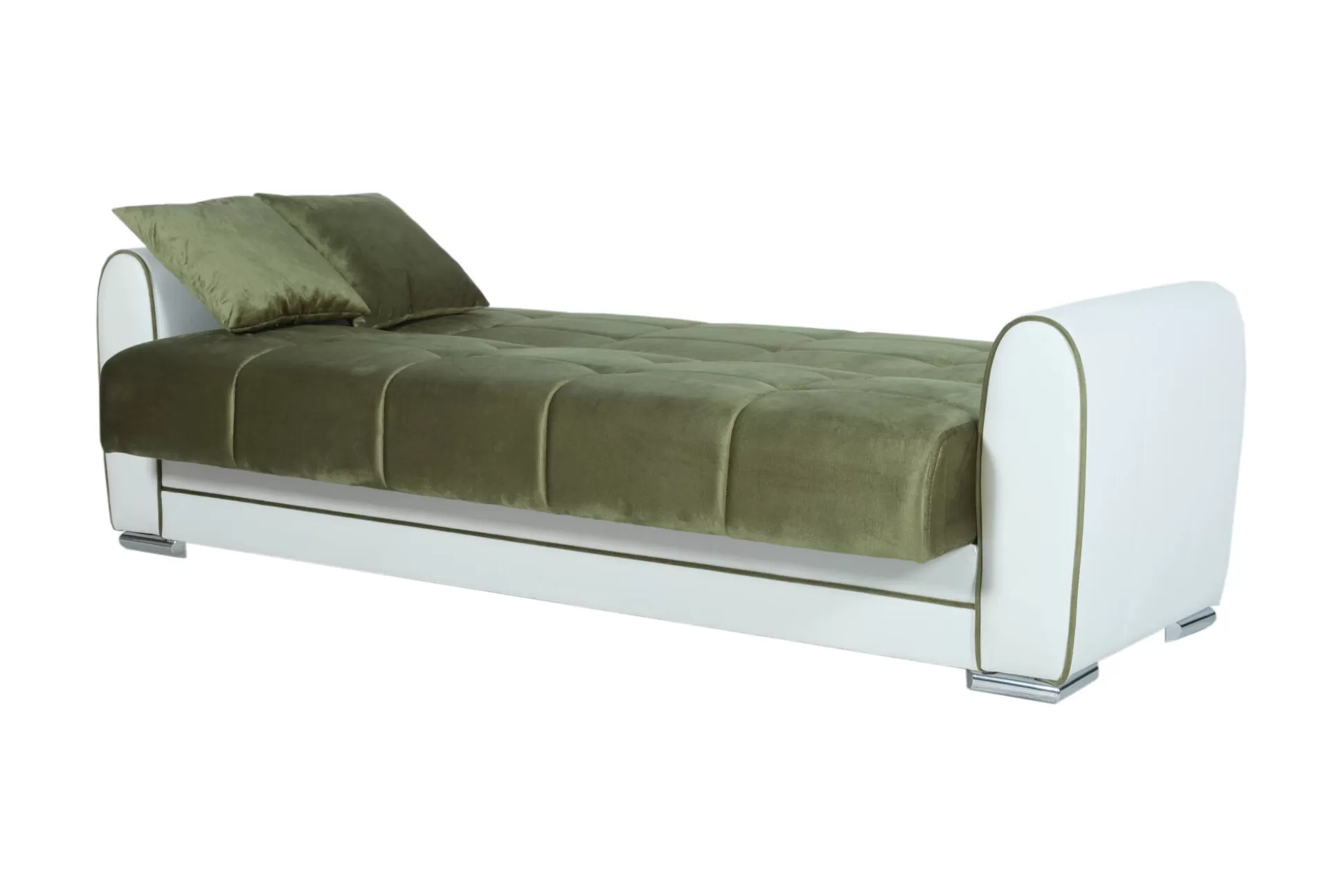 Dmora Divani Letto 3 Posti<Divano letto 3 posti Dgirou, 220x84h91 cm, Bianco e Grigio Scuro