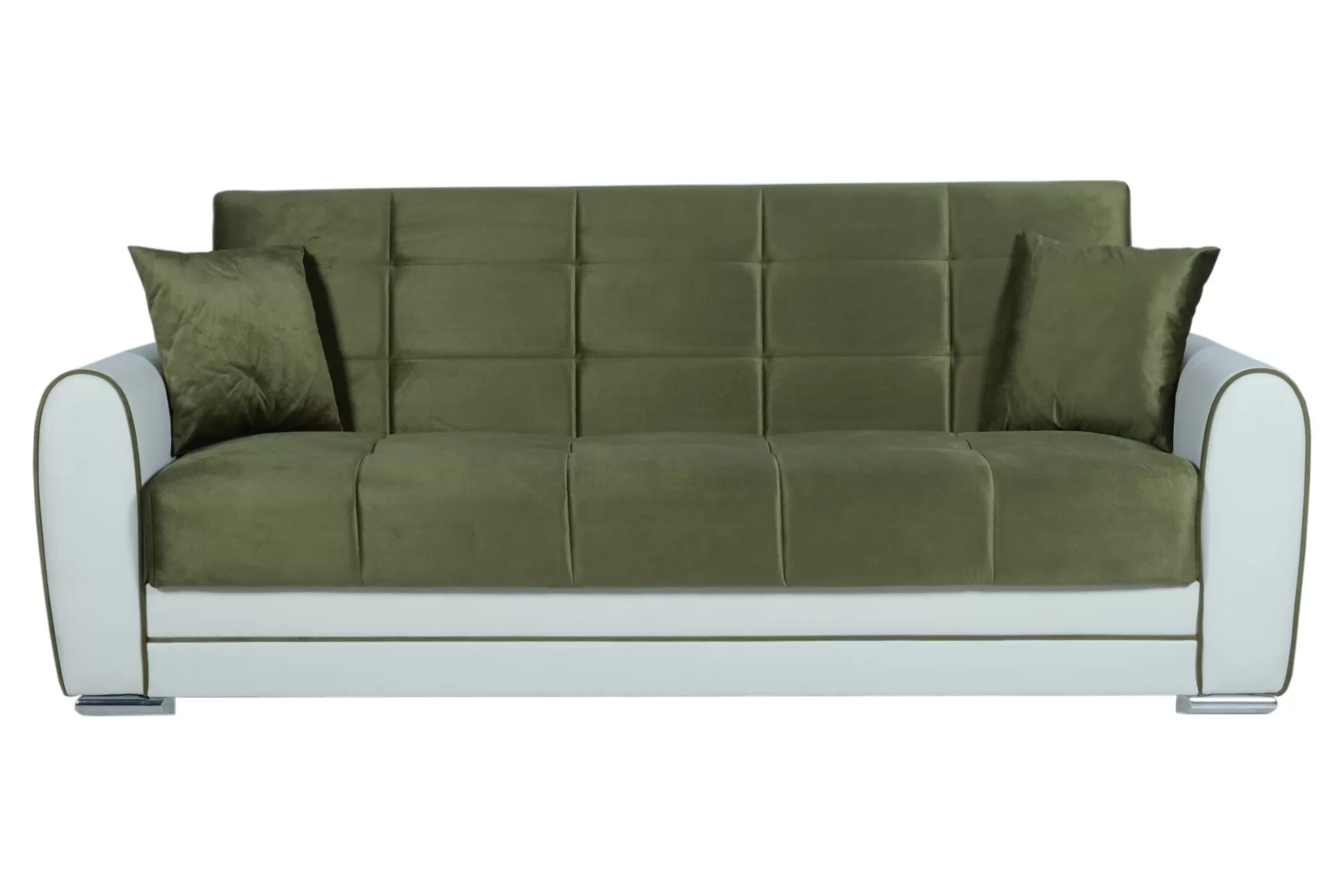 Dmora Divani Letto 3 Posti<Divano letto 3 posti Dgirou, 220x84h91 cm, Bianco e Grigio Scuro