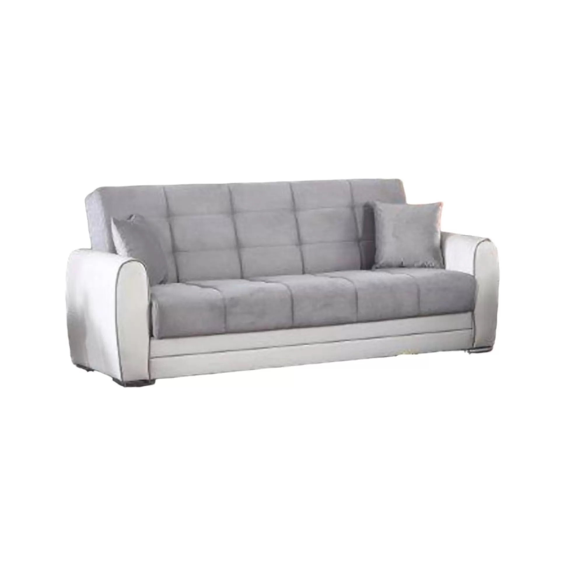 Dmora Divani Letto 3 Posti<Divano letto 3 posti Dike, 220x84h91 cm, Bianco e Grigio