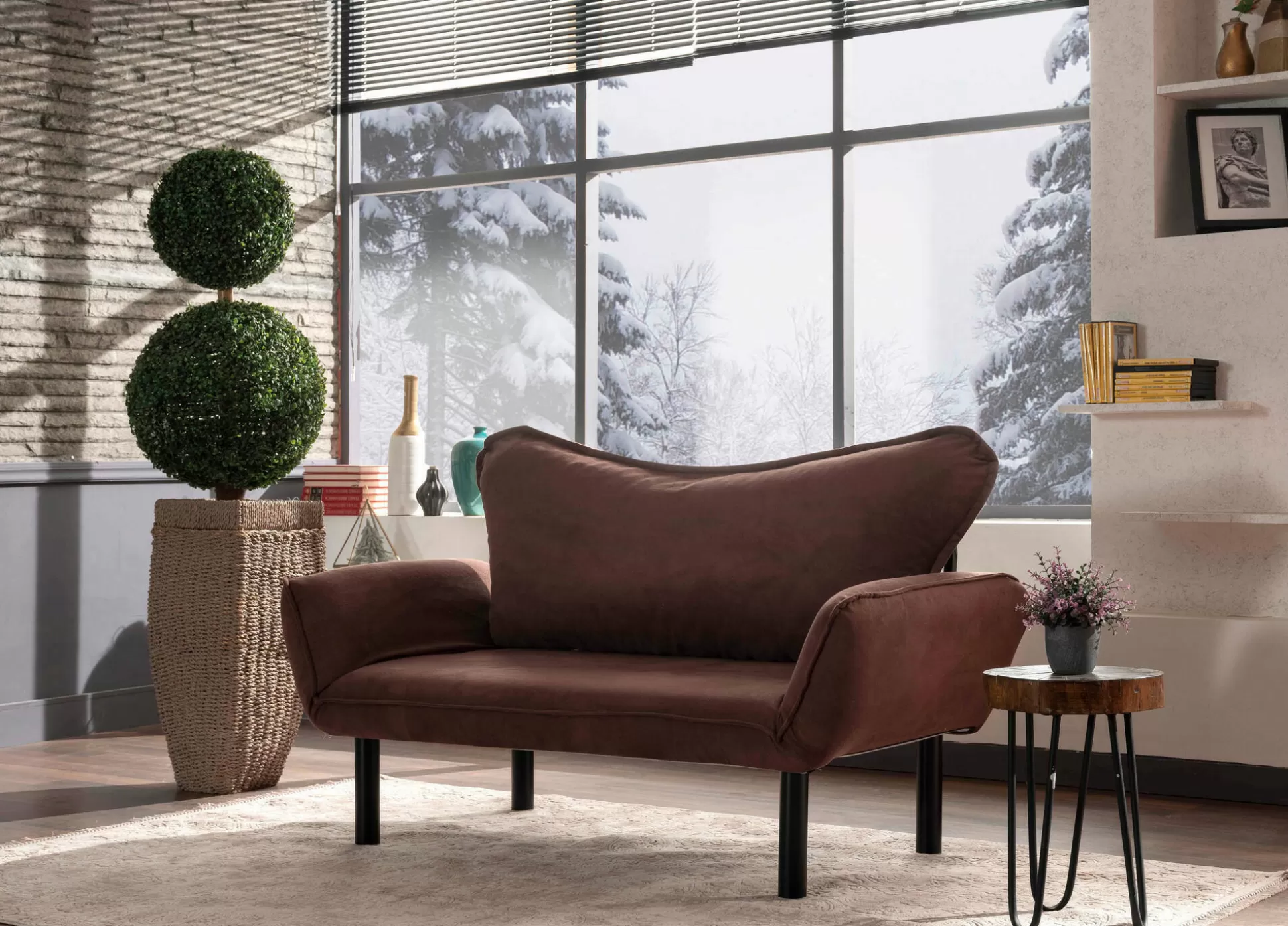 Dmora Divani Letto 2 Posti<Divano letto 2 posti Dmontervin, 140x65 h70 cm,