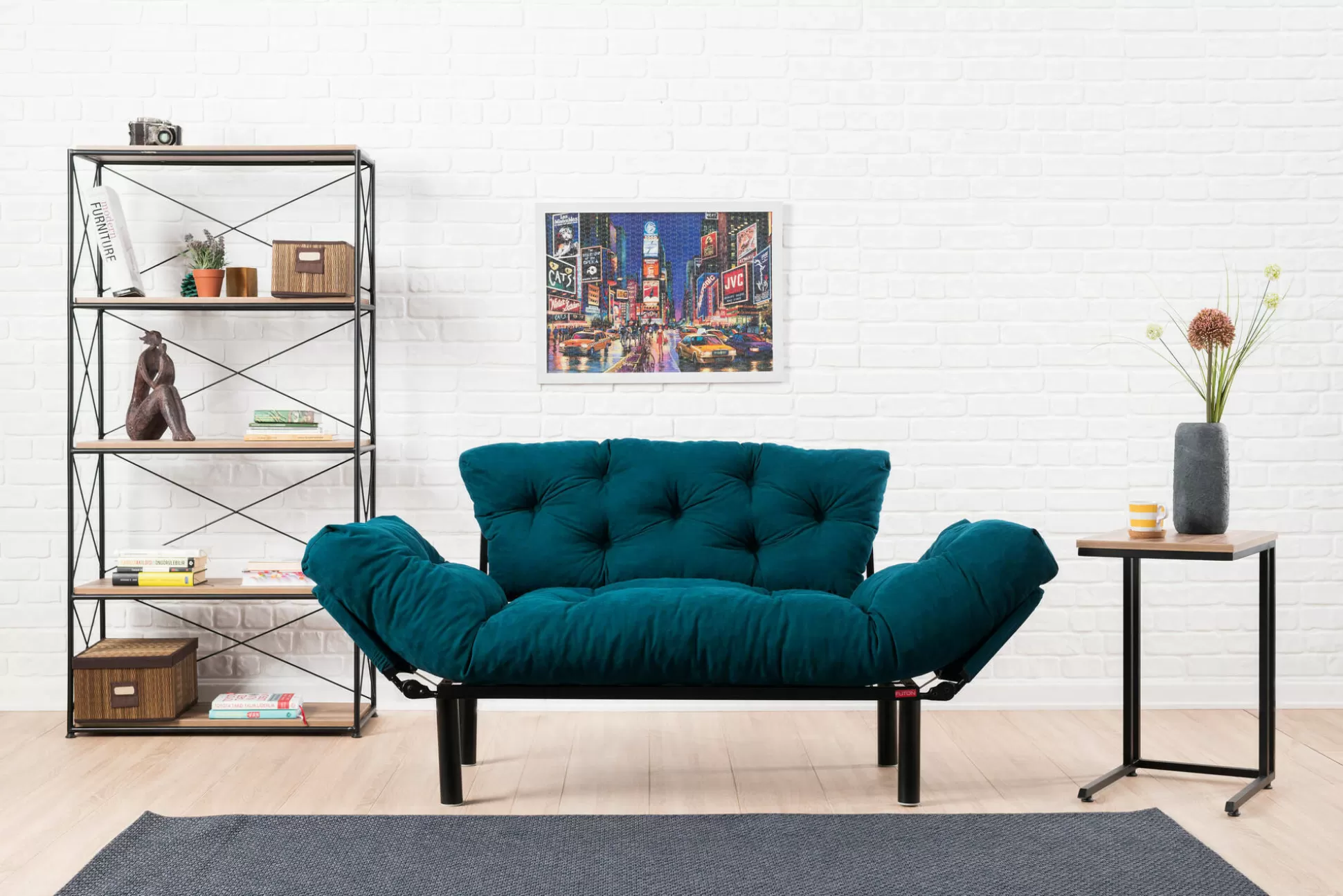Dmora Divani Letto 2 Posti<Divano letto 2 posti Guchol, 155x70 h85 cm,