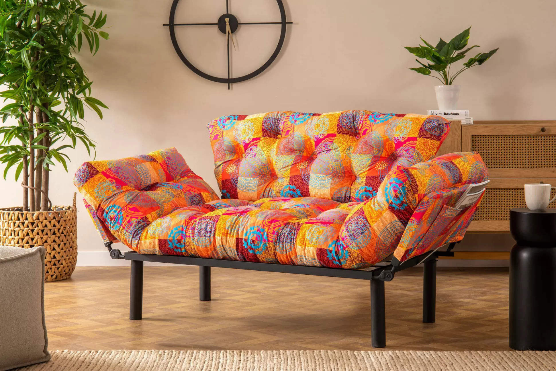 Dmora Divani Letto 2 Posti<Divano letto 2 posti Guchol, 155x70 h80 cm,