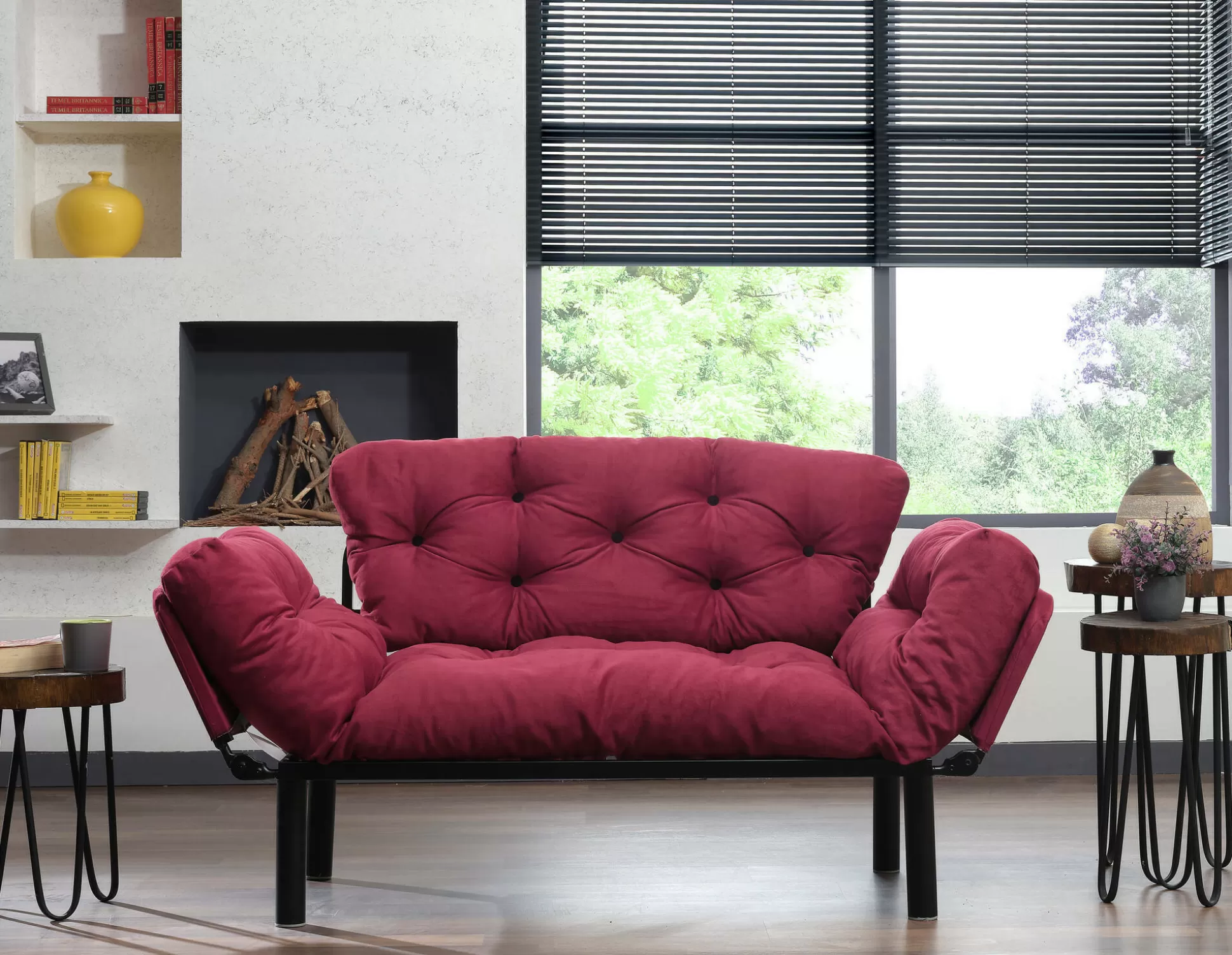 Dmora Divani Letto 2 Posti<Divano letto 2 posti Guchol, 155x70 h85 cm,