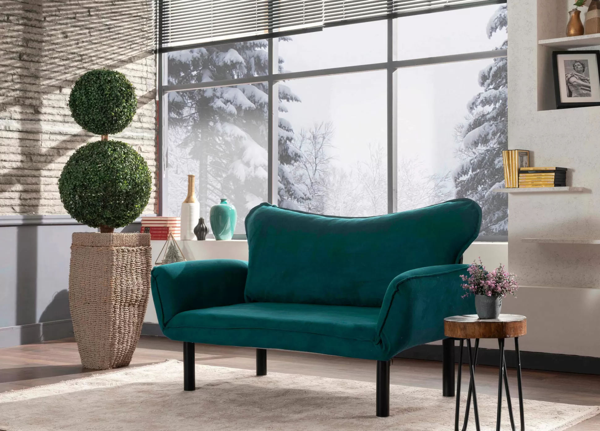 Dmora Divani Letto 2 Posti<Divano letto 2 posti Hone, 140x65 h70 cm,