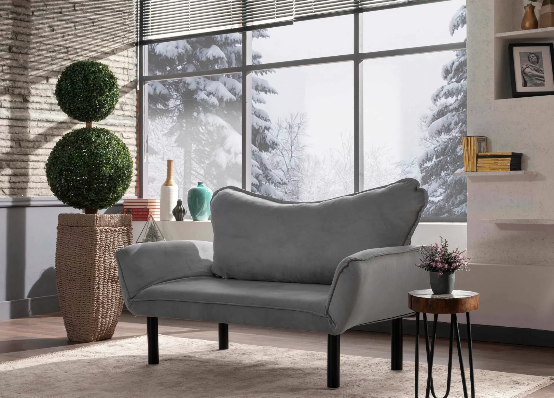 Dmora Divani Letto 2 Posti<Divano letto 2 posti Hone, 140x65 h70 cm,
