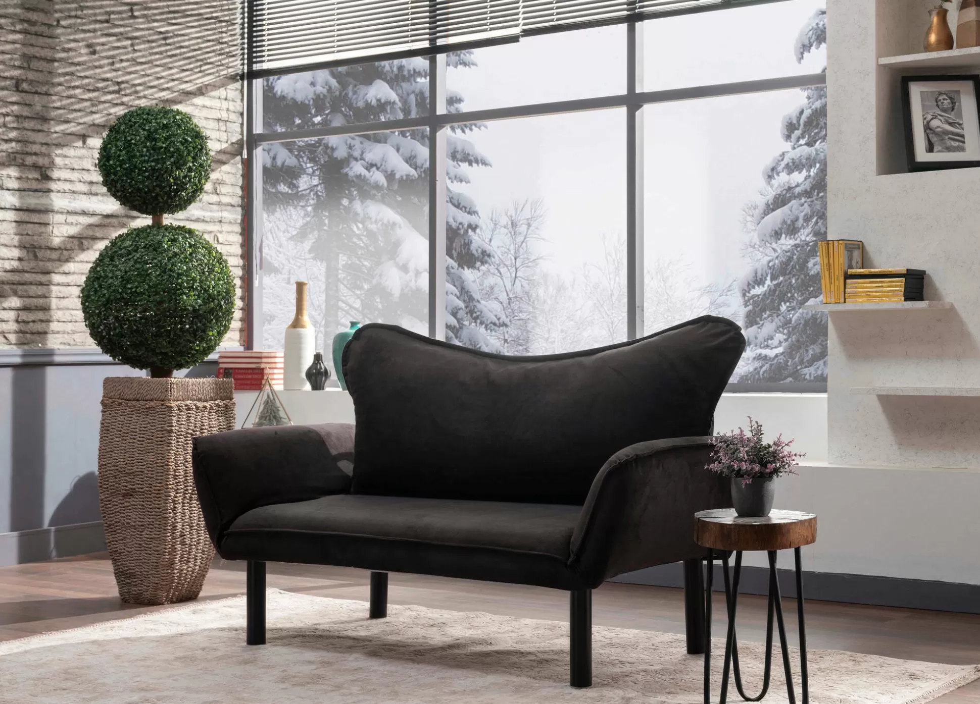 Dmora Divani Letto 2 Posti<Divano letto 2 posti Hone, 140x65 h70 cm,