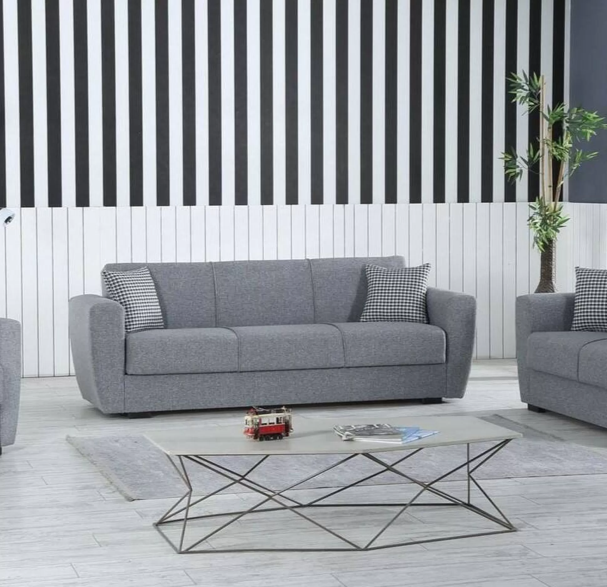 Dmora Divani Letto 3 Posti<Divano letto 3 posti Nox, 223x84xh80 cm,