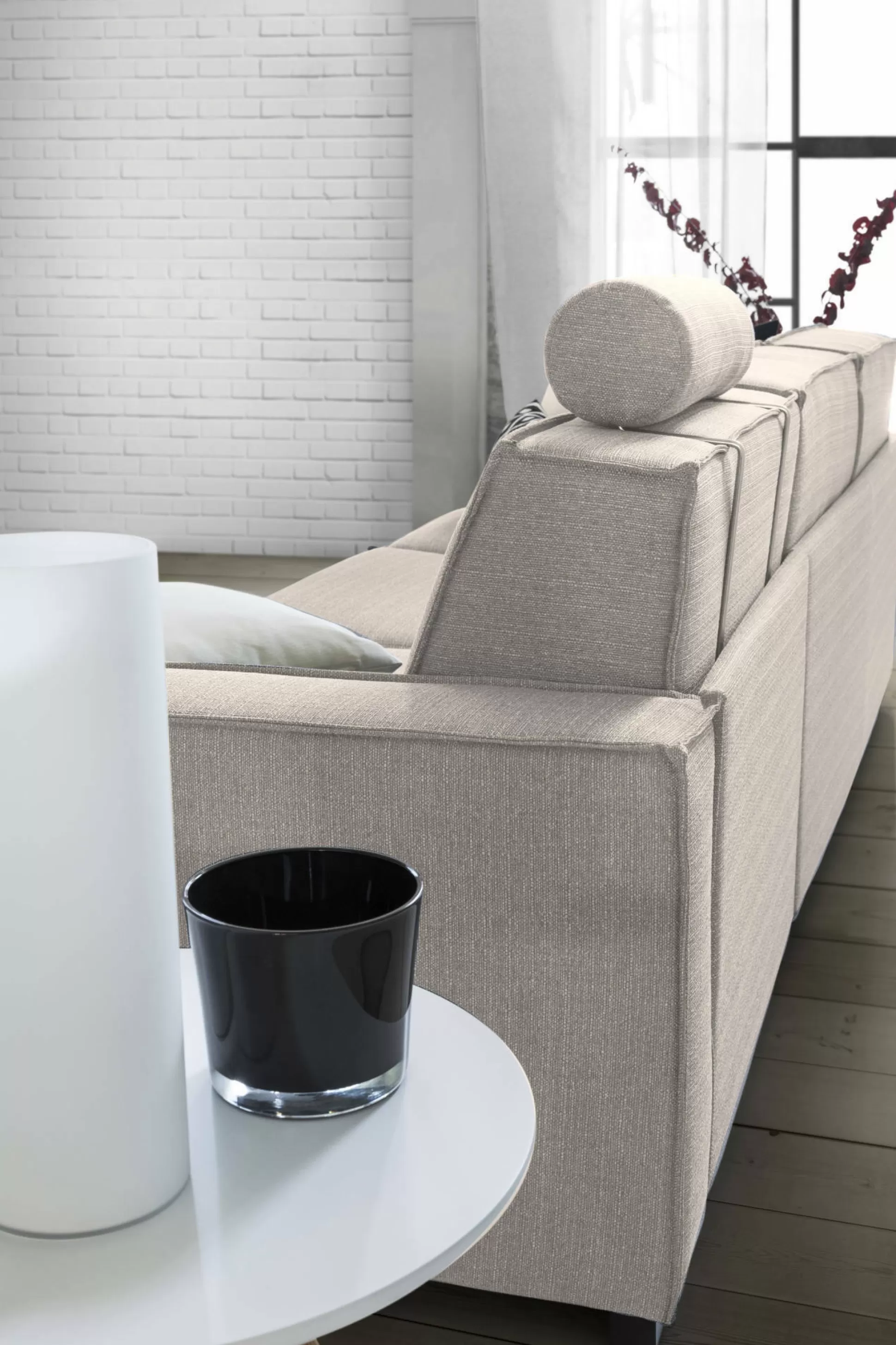 Dmora Divani Letto Con Penisola<Divano letto con penisola Afar, Cm 260x95h90,