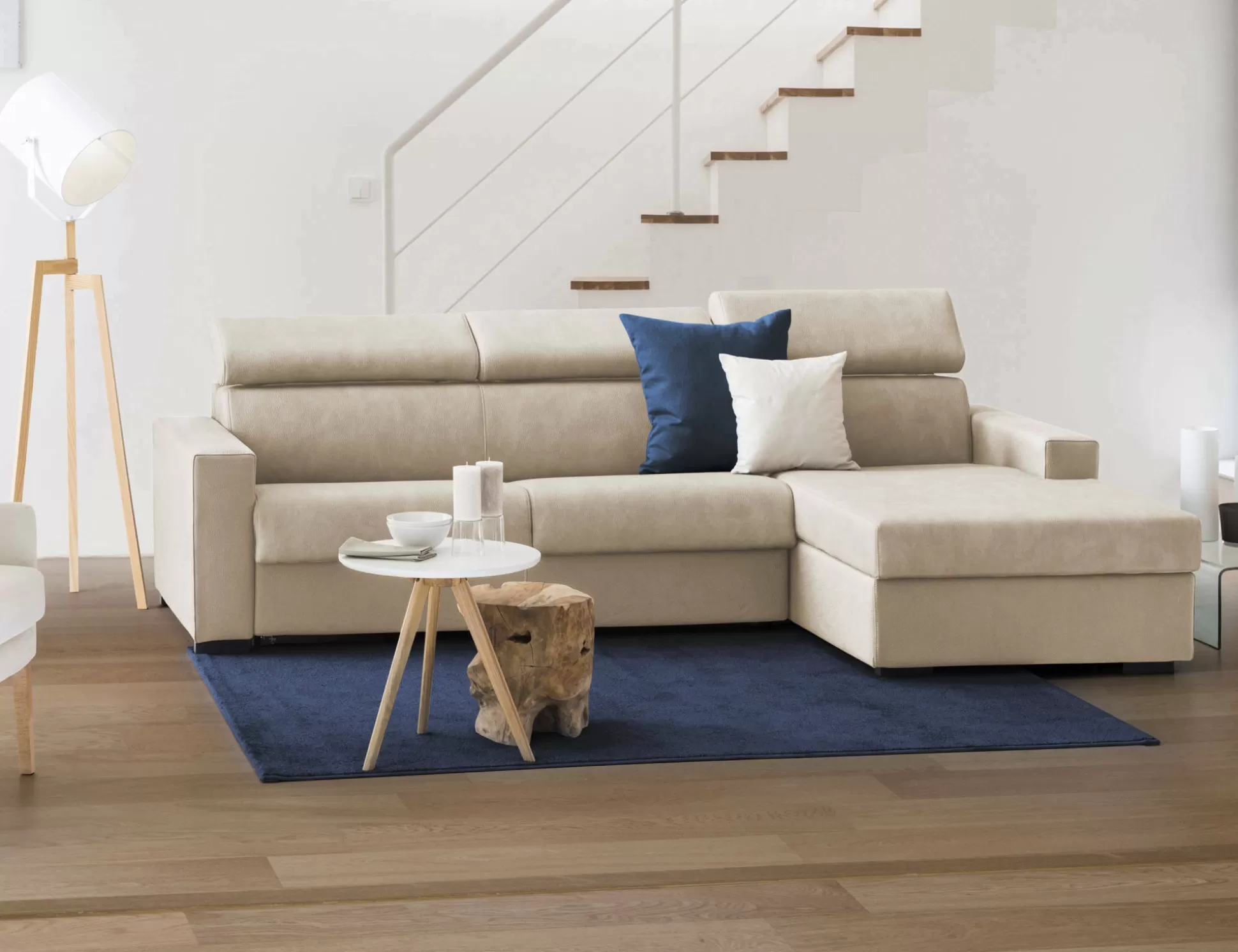 Dmora Divani Letto Con Penisola<Divano letto con penisola Alibella, Cm 260x95h85,