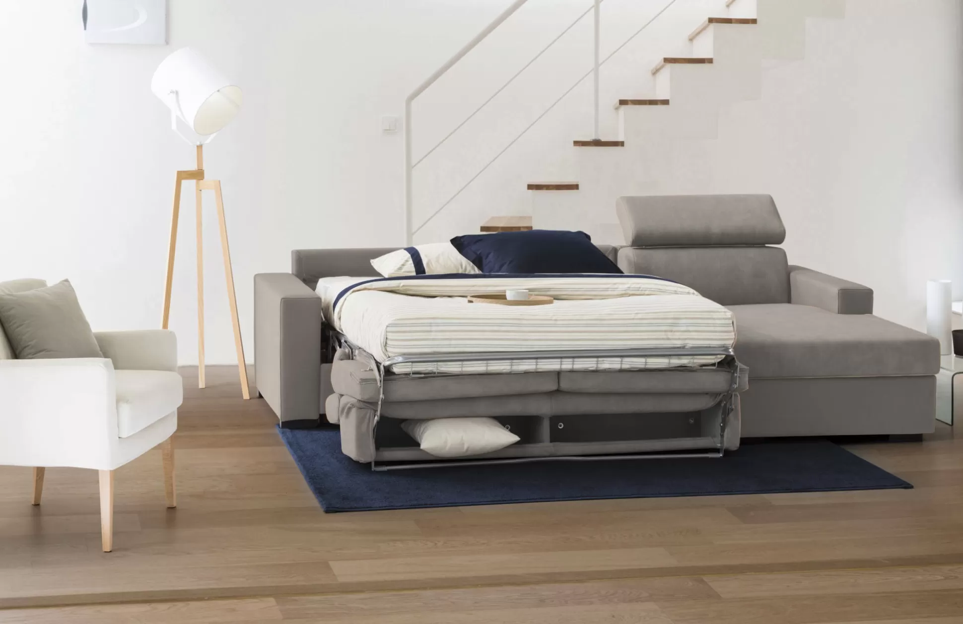 Dmora Divani Letto Con Penisola<Divano letto con penisola Allevatore, Cm 280x95h85,