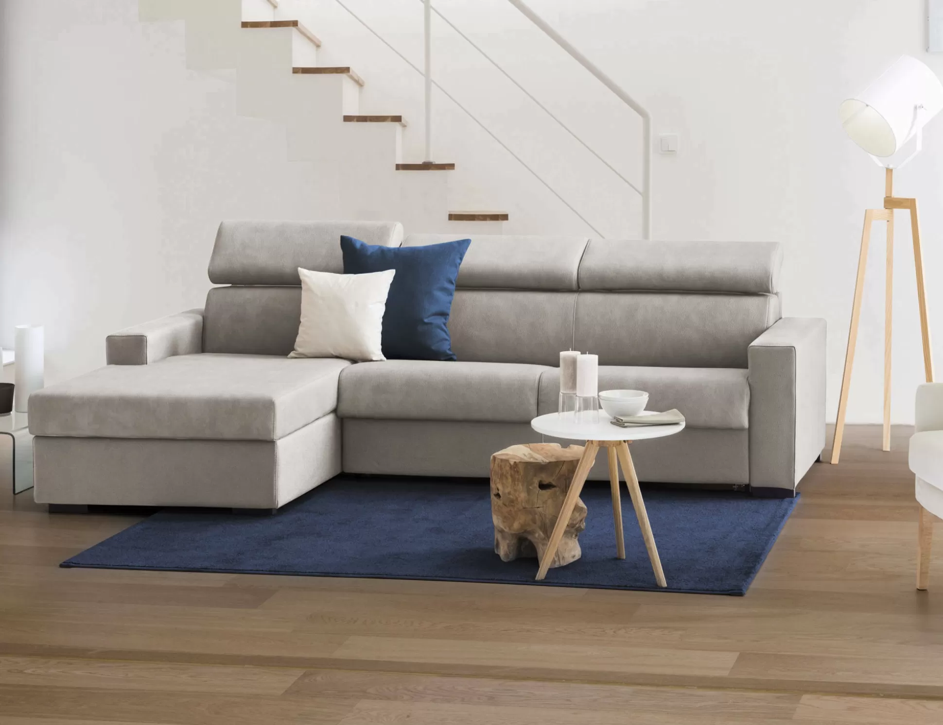 Dmora Divani Letto Con Penisola<Divano letto con penisola Aloet, Cm 260x95h85,