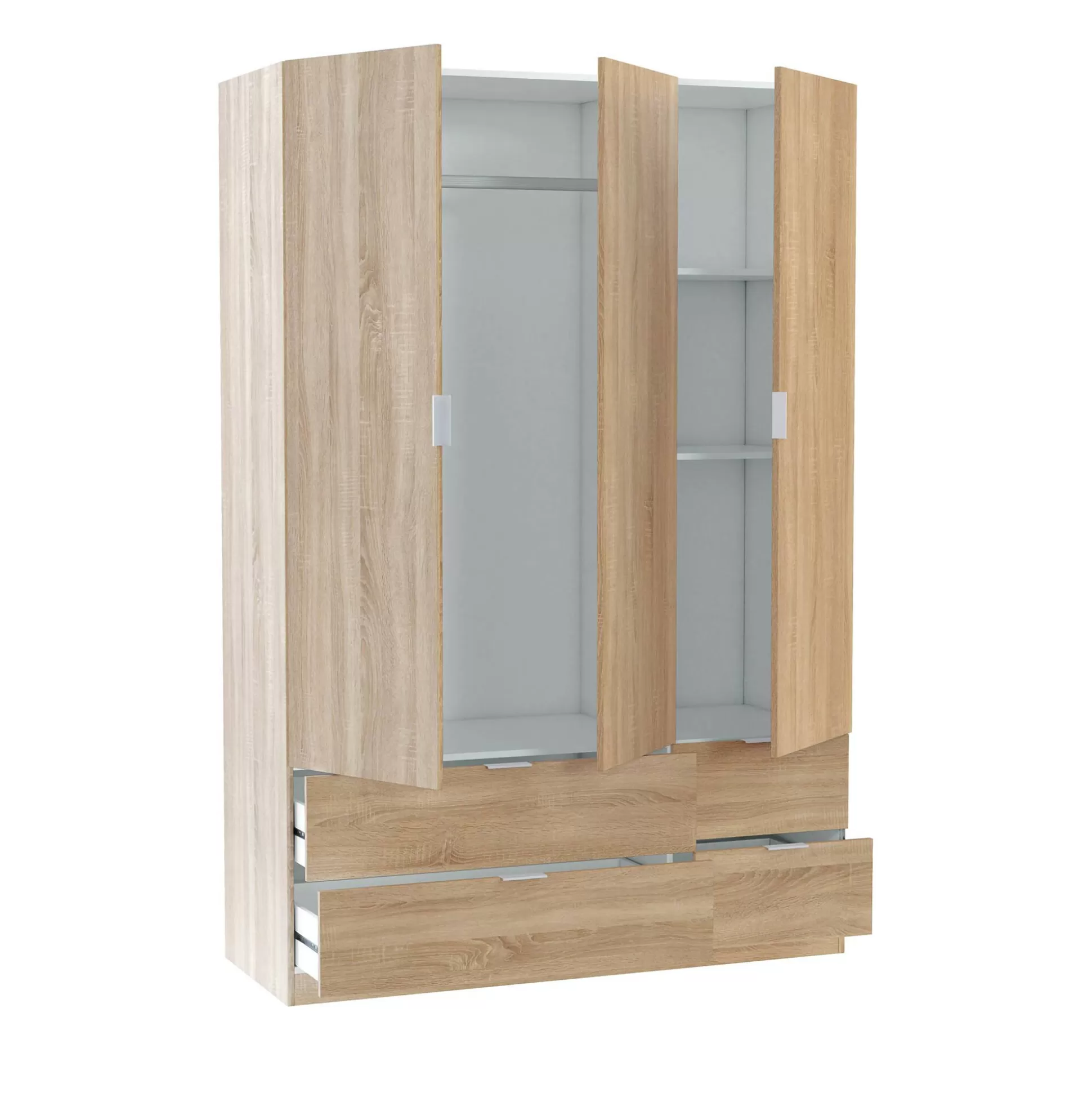 Dmora Guardaroba 3 Ante<Guardaroba 3 ante Ababala, 135x52h200 cm,