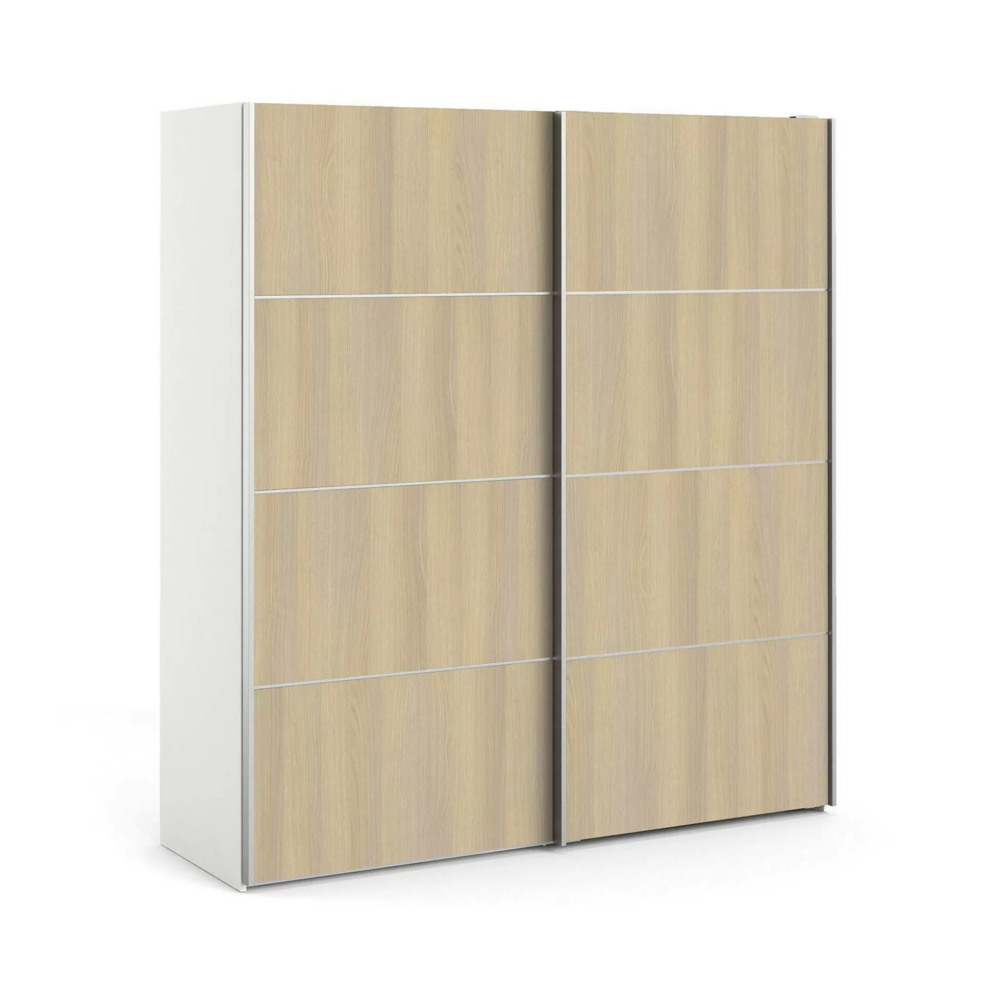 Dmora Guardaroba 2 Ante<Guardaroba 2 ante Accadia, 182x64 h202 cm, Bianco e Quercia