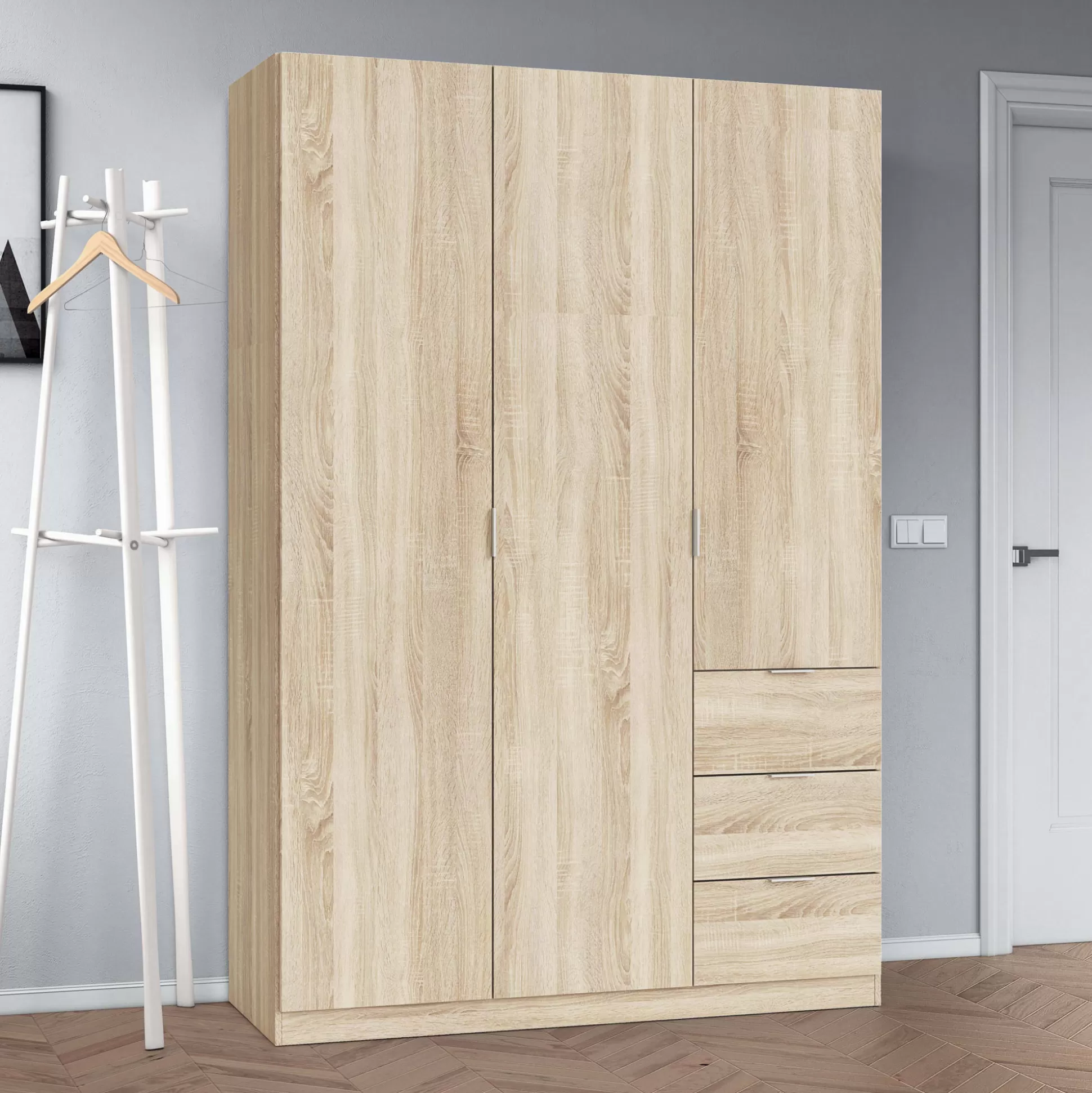 Dmora Guardaroba 3 Ante<Guardaroba 3 ante Ade, 135x52h200 cm,