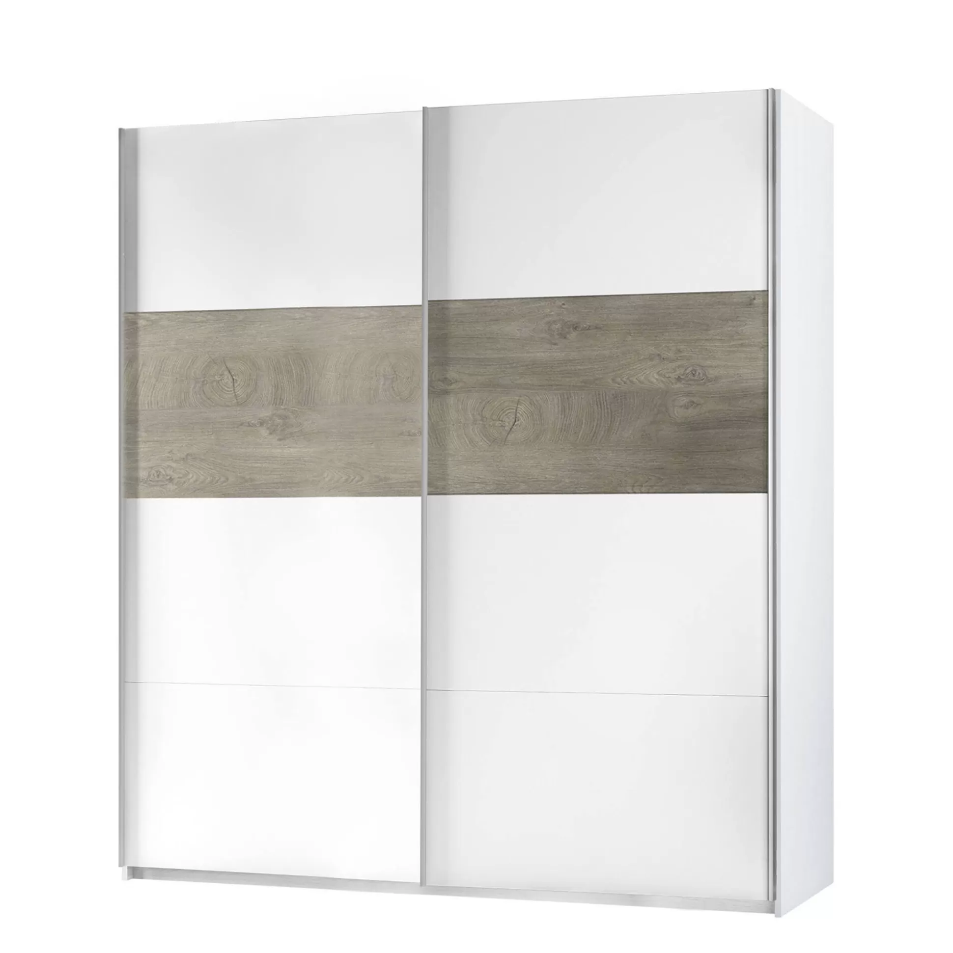 Dmora Guardaroba 2 Ante<Guardaroba 2 ante Ainu, 180X60h200 cm, Bianco e Rovere