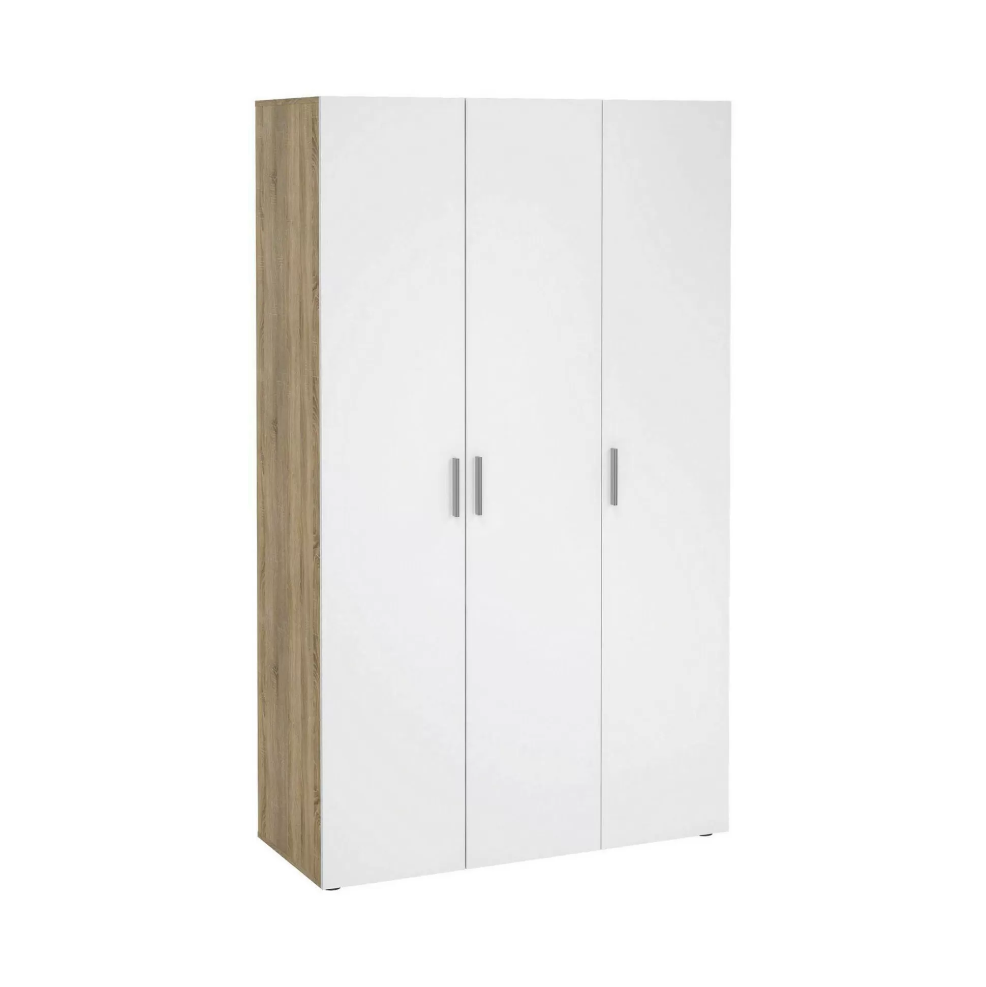 Dmora Guardaroba 3 Ante<Guardaroba 3 ante Albacore, 50x118 h201 cm, Quercia e Bianco