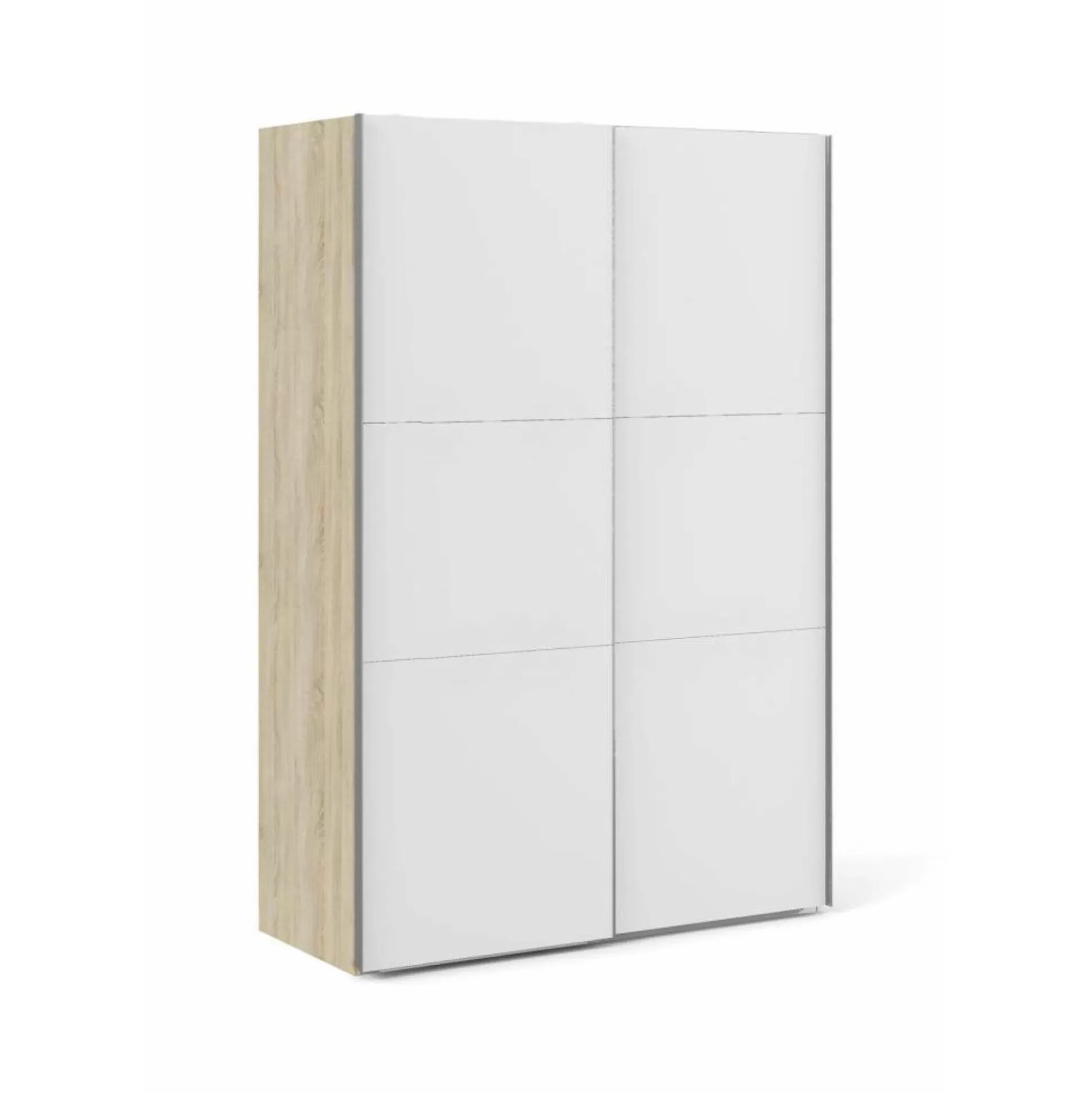 Dmora Guardaroba 2 Ante<Guardaroba 2 ante Almese, 68x147 h220 cm, Quercia e Bianco