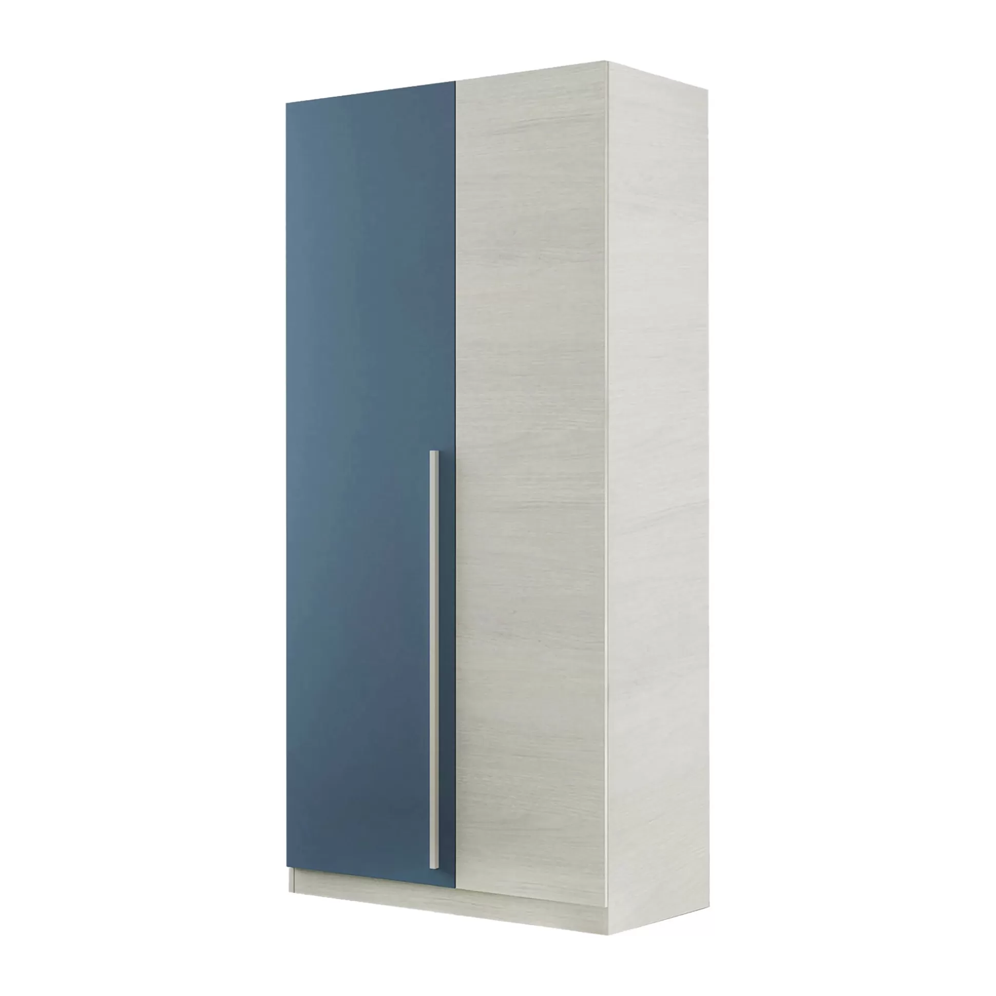 Dmora Guardaroba 2 Ante<Guardaroba 2 ante Alpine, 90x52h200 cm, Bianco e Blu