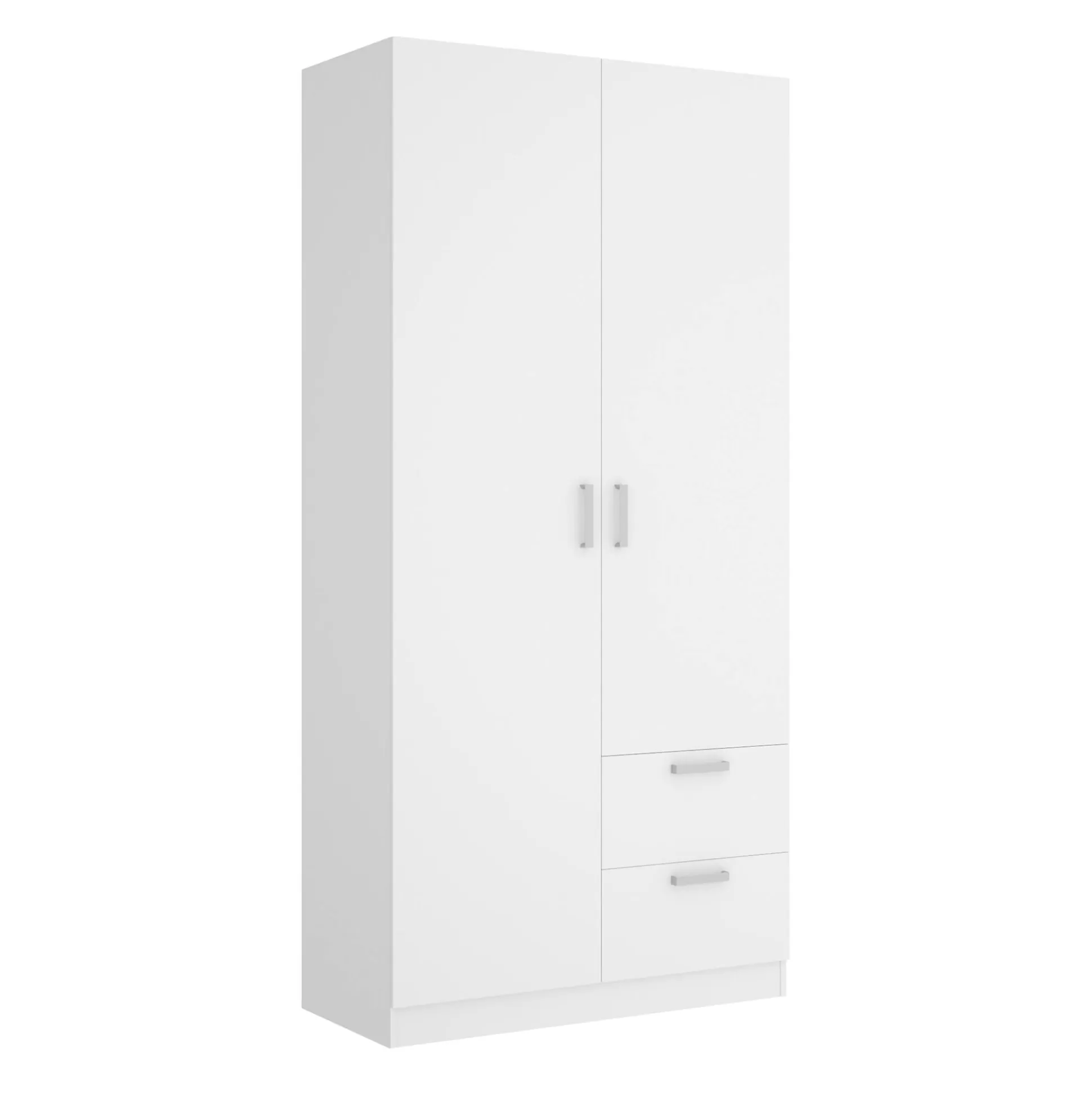 Dmora Guardaroba 2 Ante<Guardaroba 2 ante Amp, 100x52h215 cm,