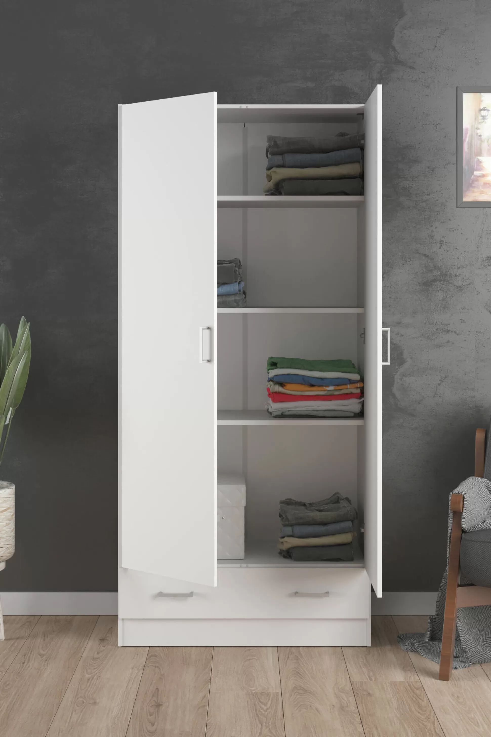 Dmora Guardaroba 2 Ante<Guardaroba 2 ante Amylya, 79x36 h170 cm,