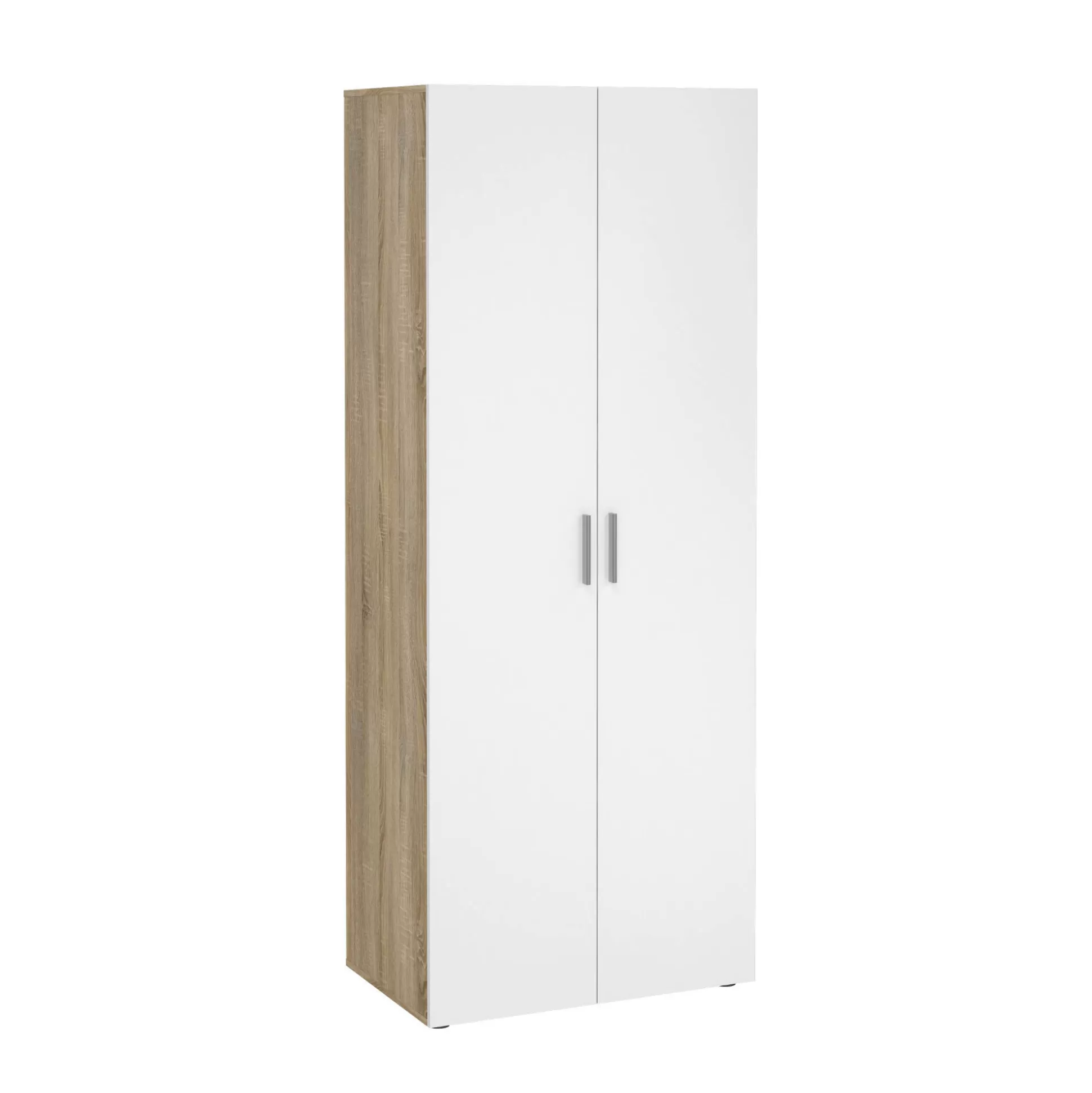 Dmora Guardaroba 2 Ante<Guardaroba 2 ante Arg, 50x79 h201 cm, Quercia e Bianco