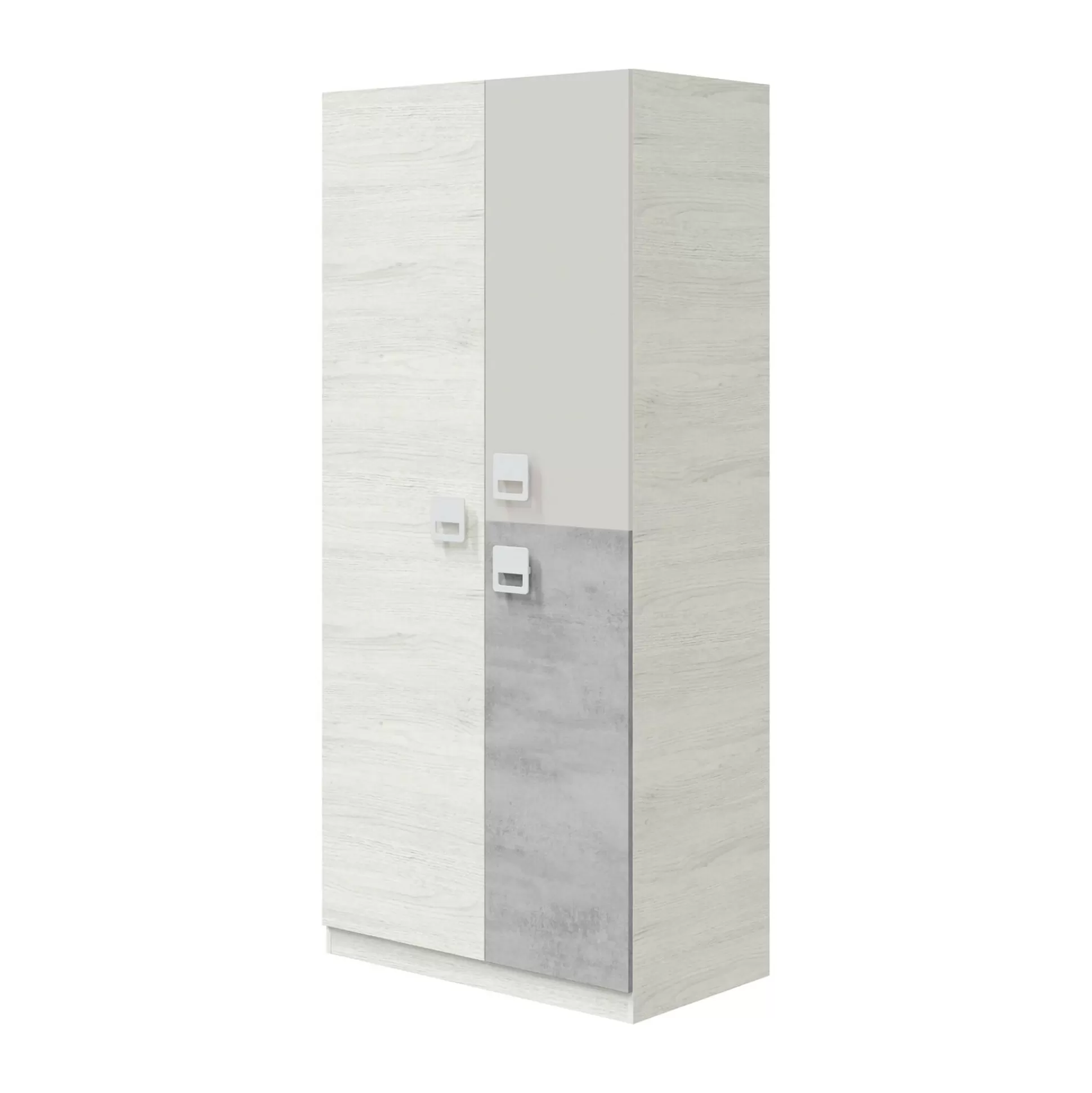 Dmora Guardaroba 3 Ante<Guardaroba 3 ante Aronia, 90x52h200 cm, Grigio e Cemento