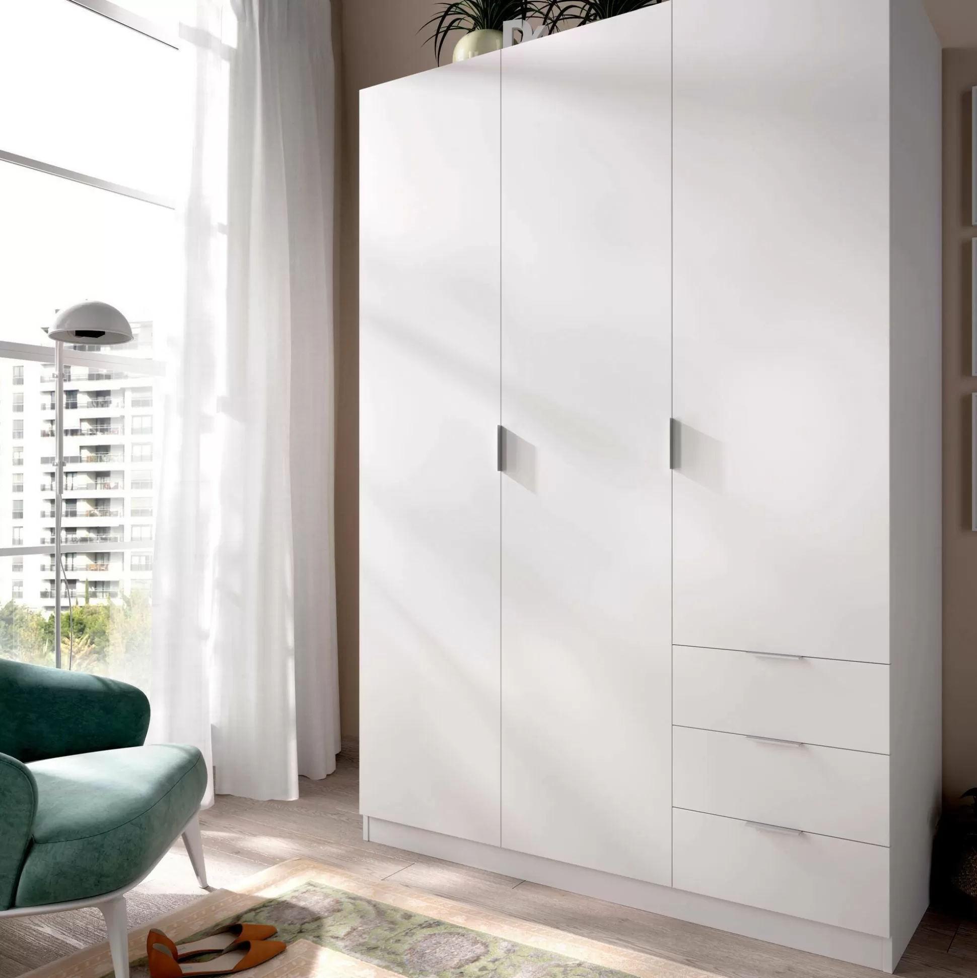 Dmora Guardaroba 3 Ante<Guardaroba 3 ante Astru, 121x52h184 cm,