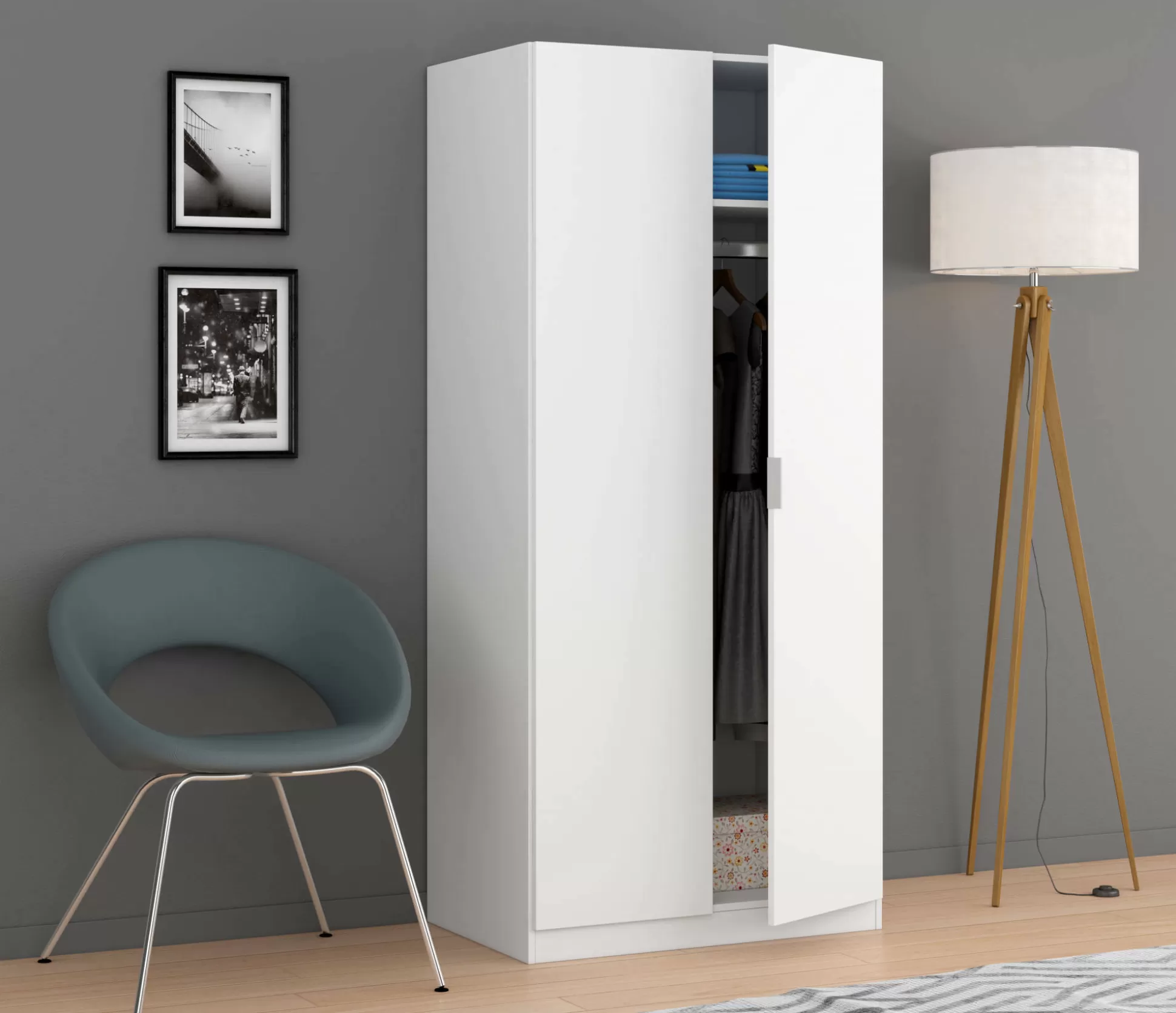 Dmora Guardaroba 2 Ante<Guardaroba 2 ante Avik, 82x52h180 cm,