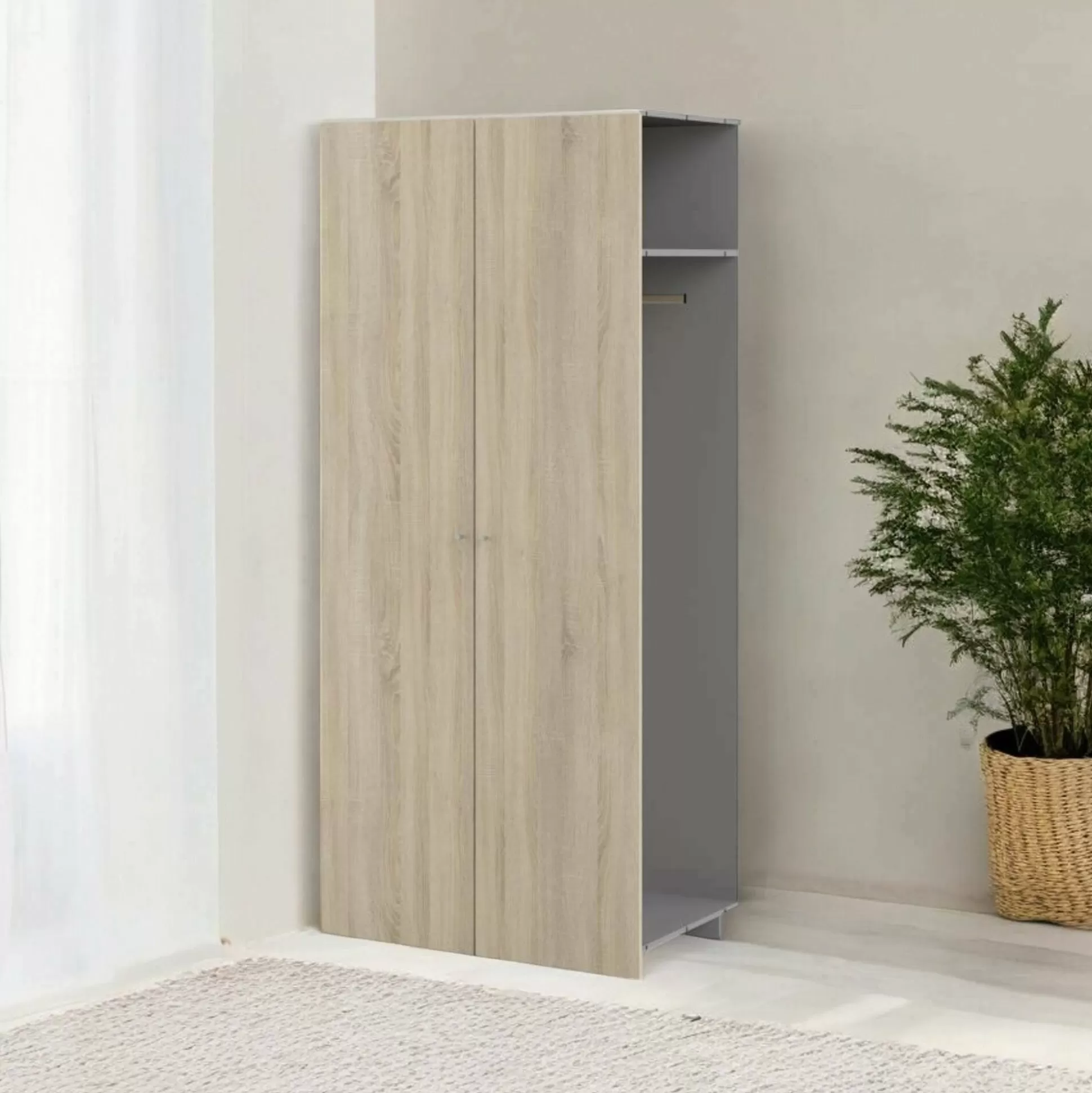 Dmora Guardaroba 2 Ante<Guardaroba 2 ante Bak?, 60x96 h219 cm,
