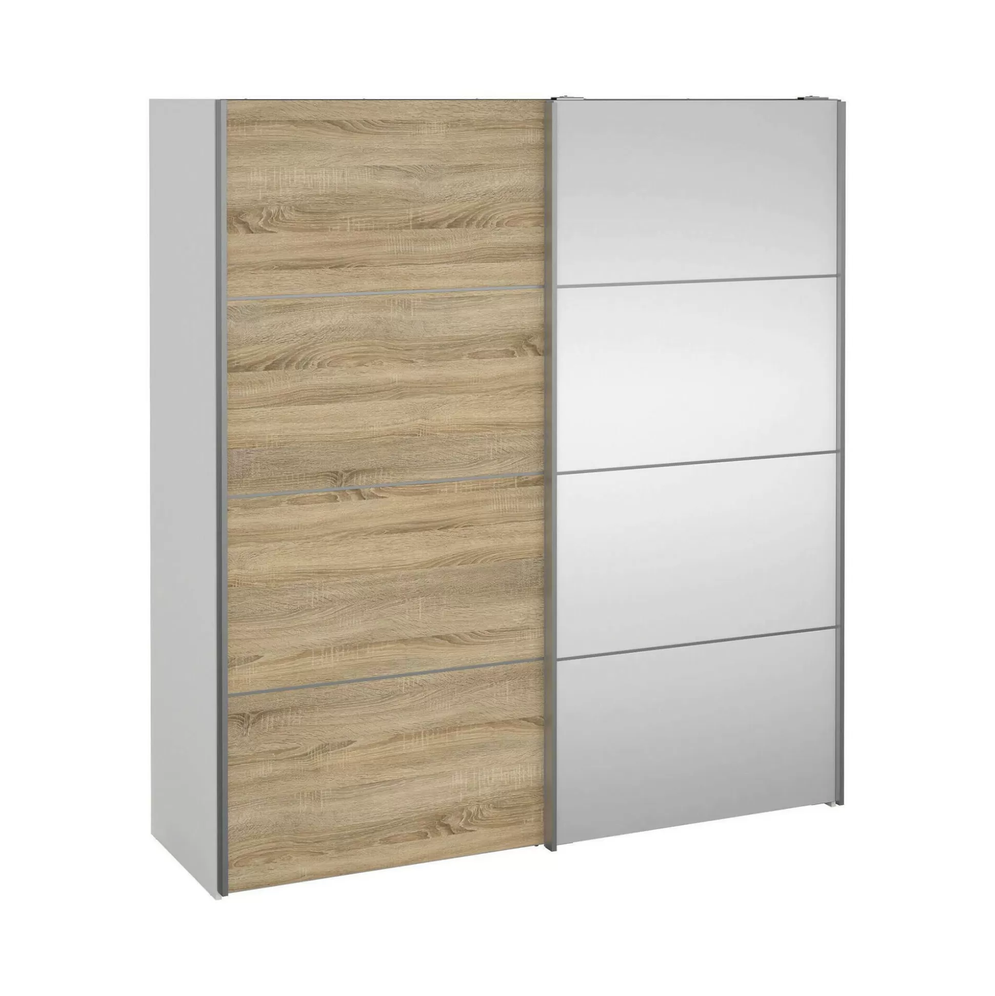 Dmora Guardaroba 2 Ante<Guardaroba 2 ante Cerreto, 64x182 h202 cm, Bianco e Quercia
